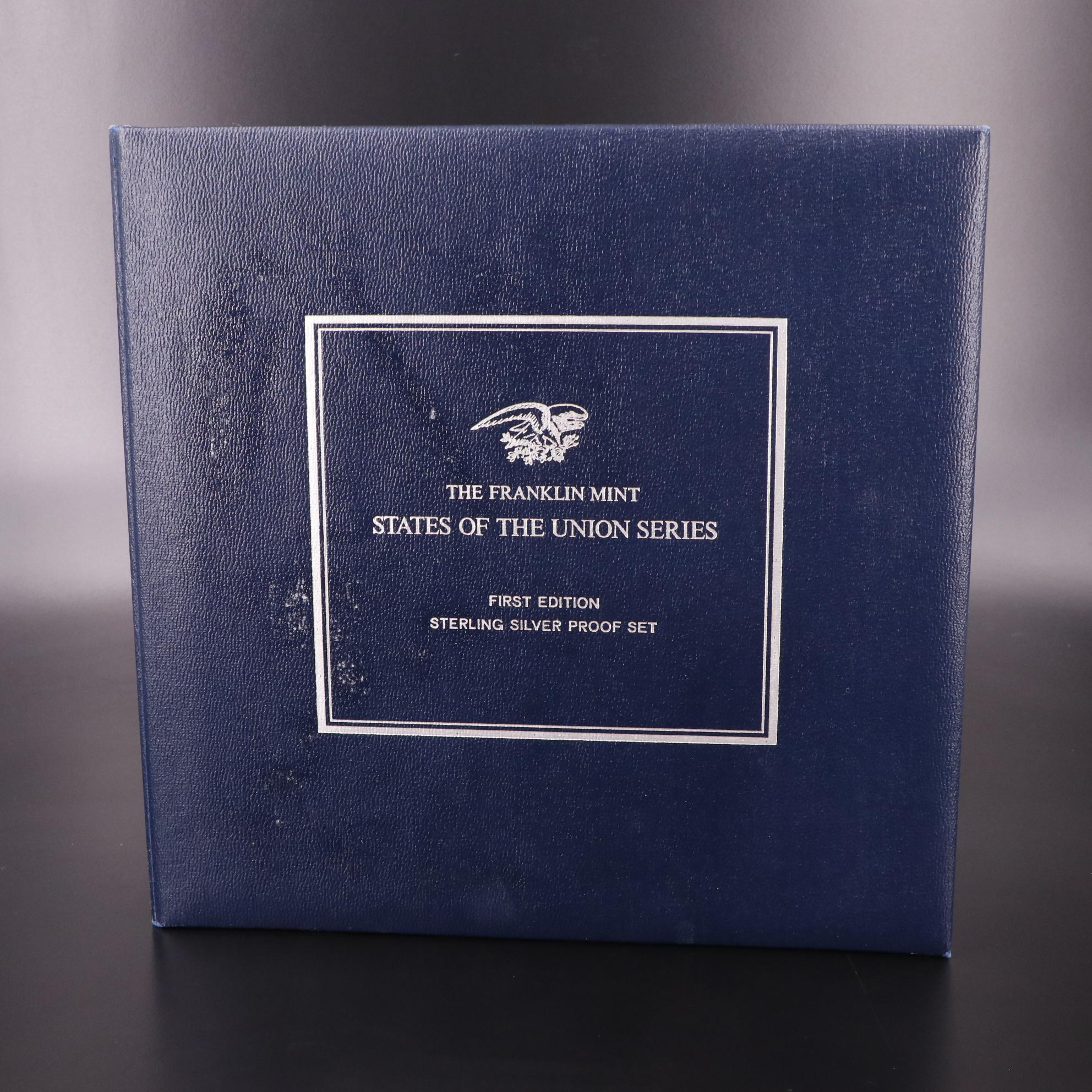 "The States of the Union" Franklin Mint Sterling Silver Medal Set, 1969