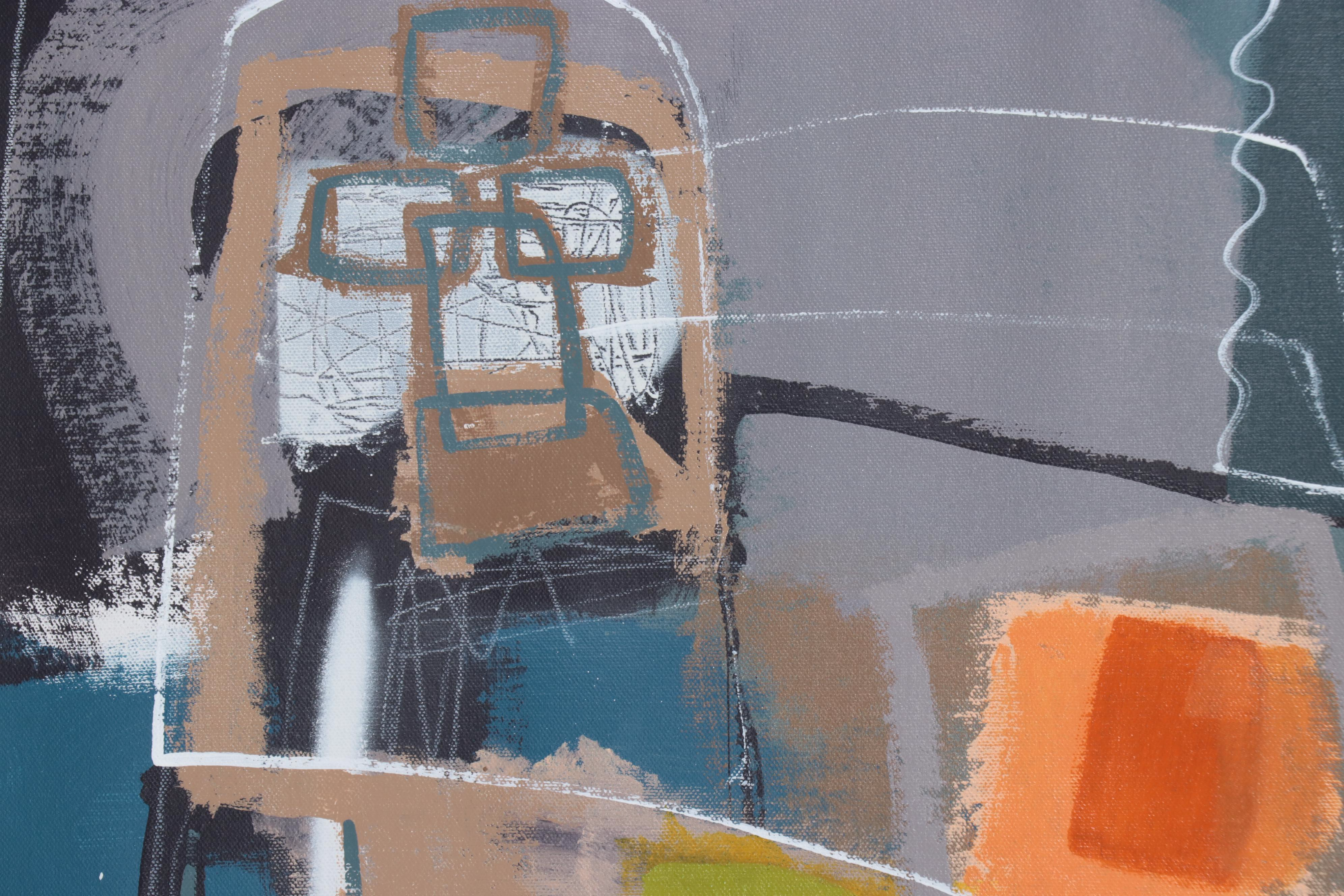 Michel Blázquez Large-Scale Abstract Acrylic Painting, 2023