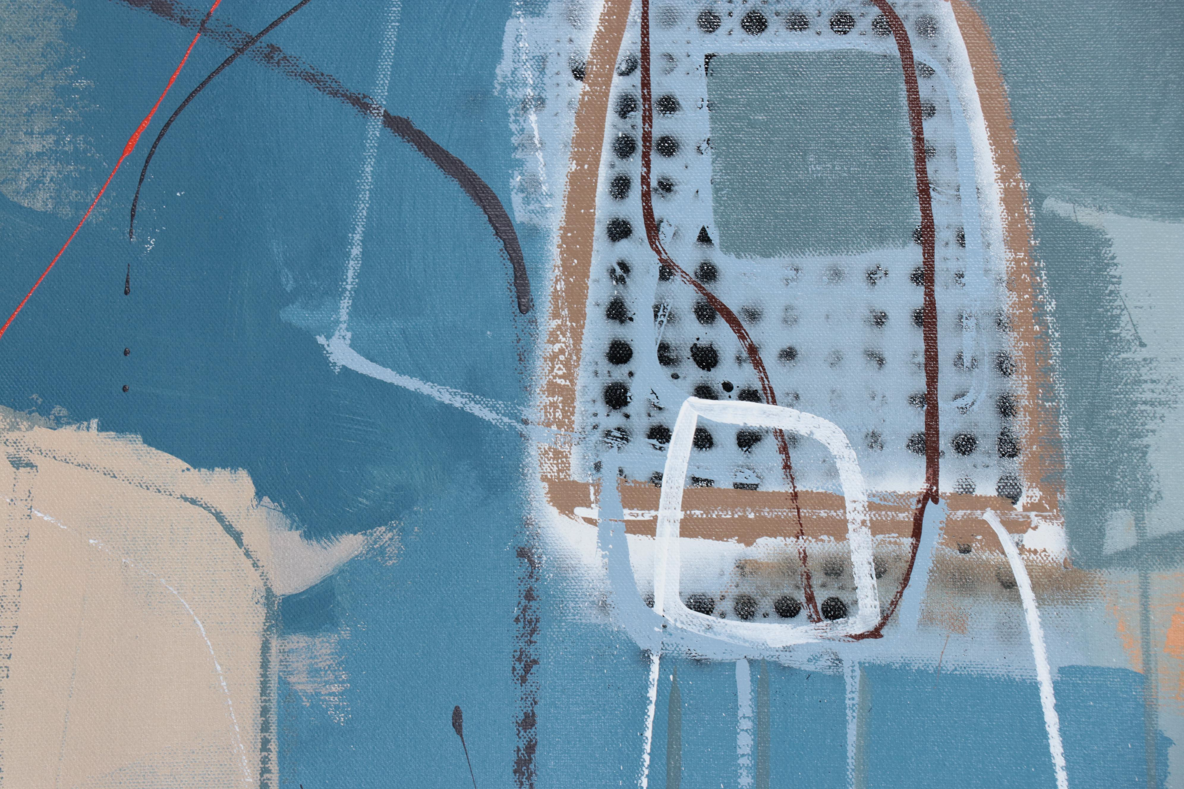 Michel Blázquez Large-Scale Abstract Acrylic Painting, 2023