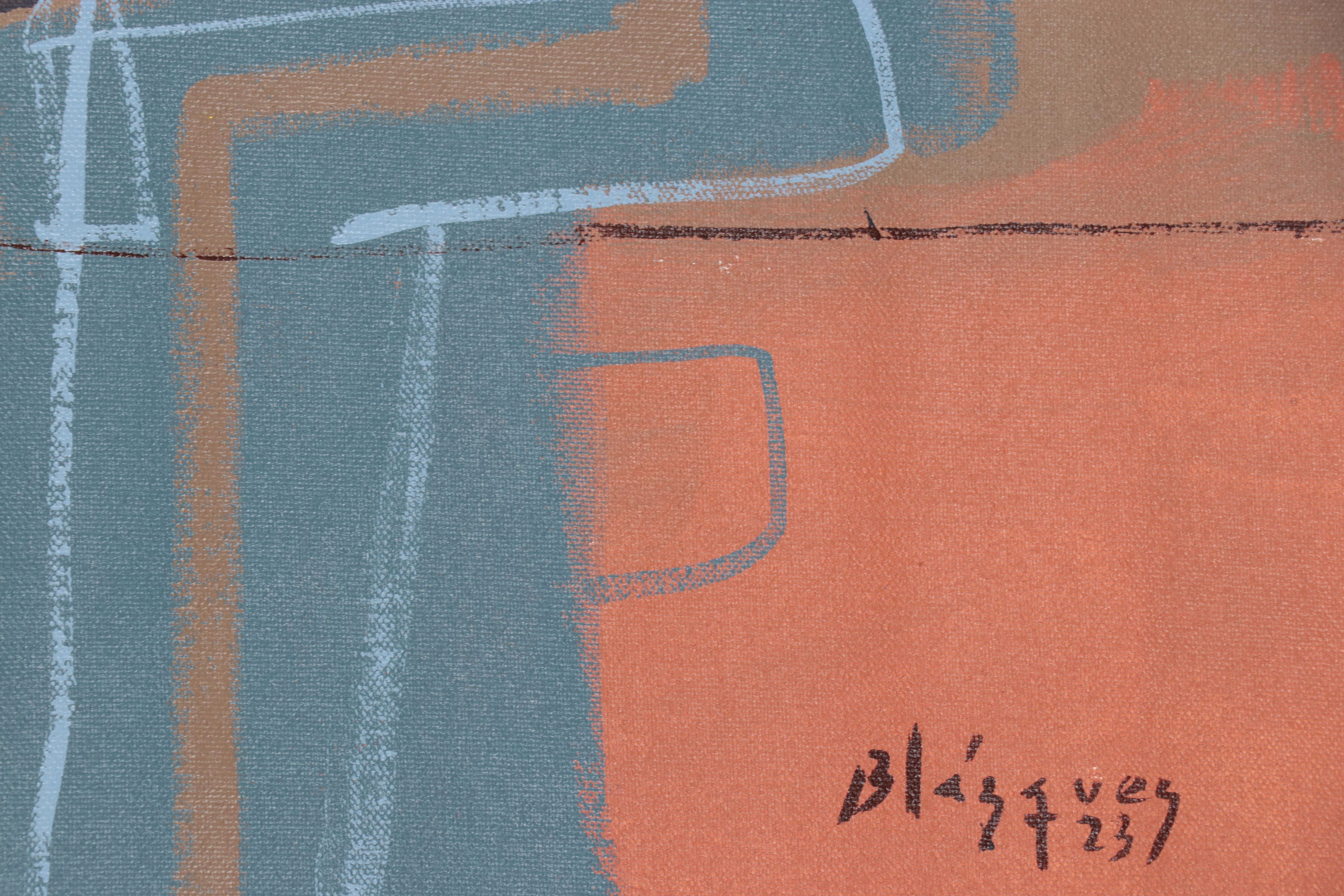 Michel Blázquez Large-Scale Abstract Acrylic Painting, 2023