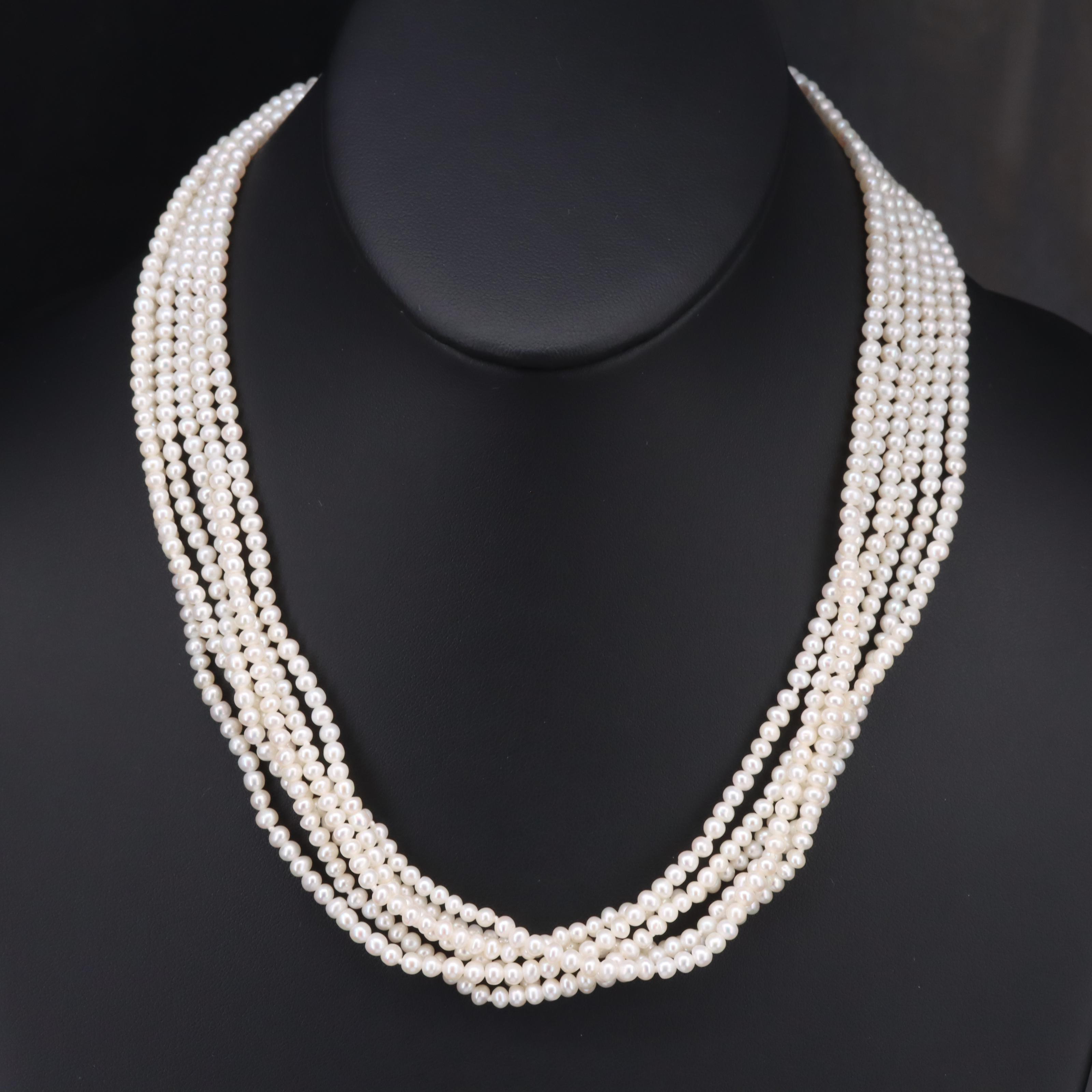 Pearl Torsade with 14K Clasp