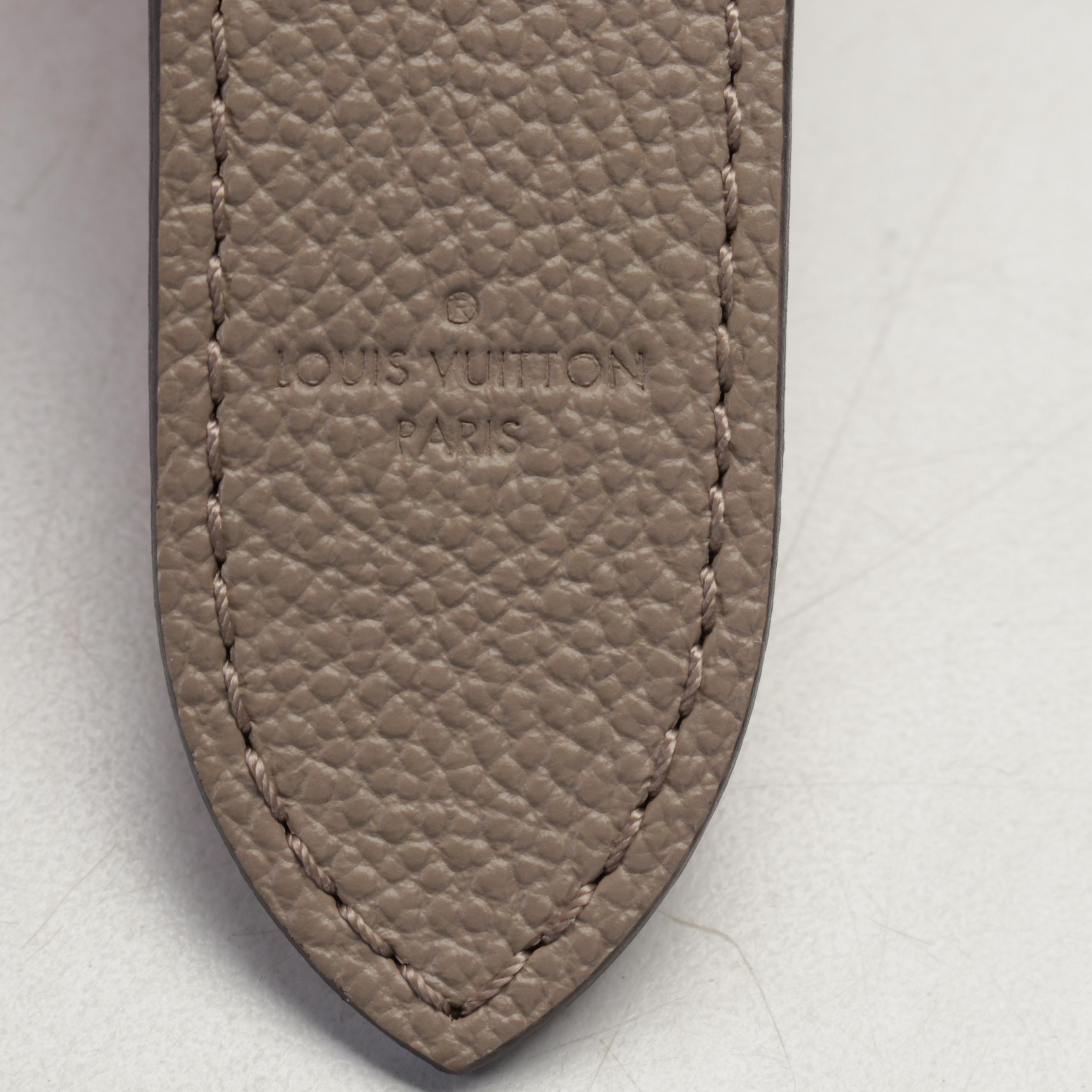 Louis Vuitton Maida Hobo Bag in Turtledove Grain and Monogram Empreinte Leather