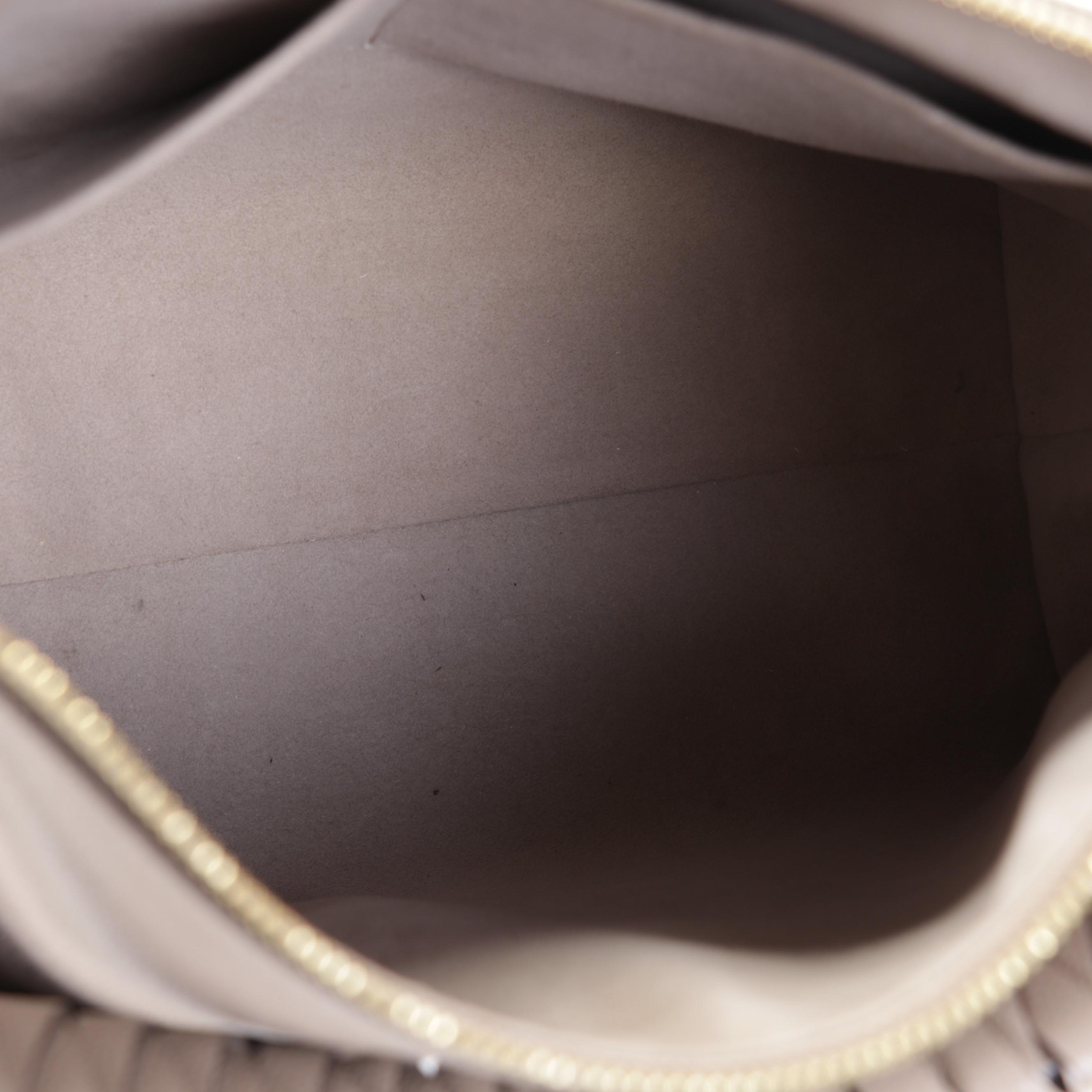 Louis Vuitton Maida Hobo Bag in Turtledove Grain and Monogram Empreinte Leather