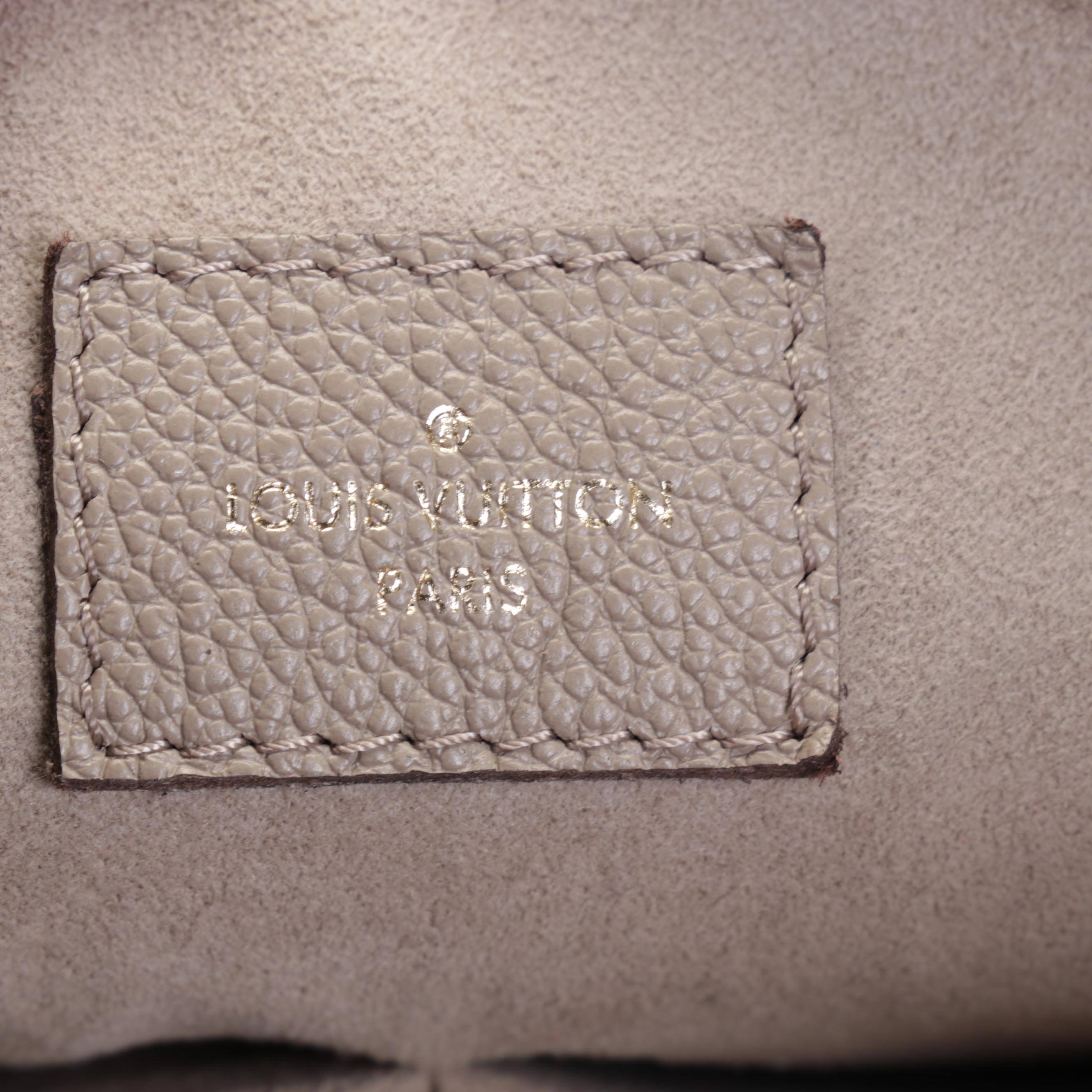 Louis Vuitton Maida Hobo Bag in Turtledove Grain and Monogram Empreinte Leather