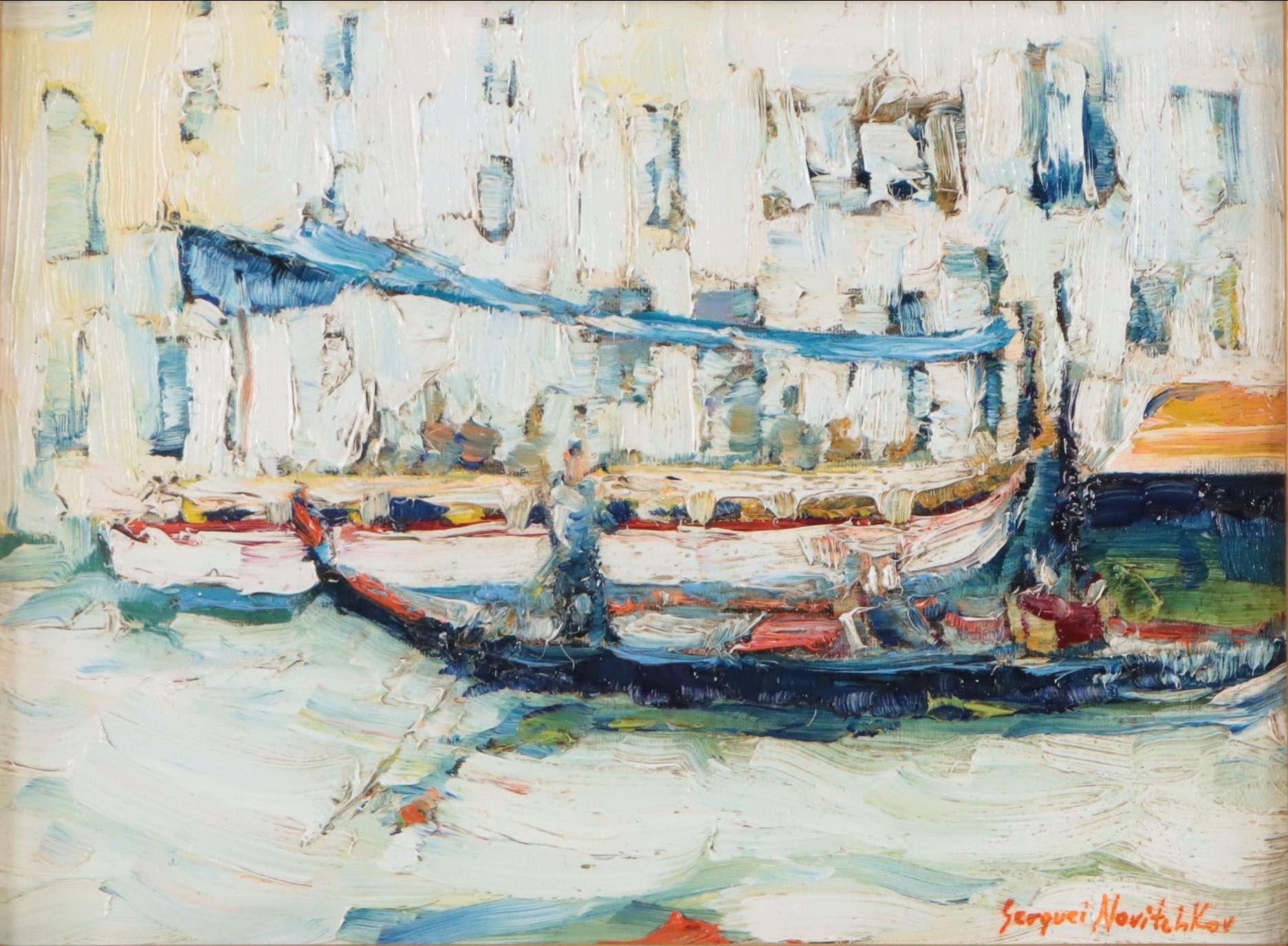 Serguei Novitchkov Oil Painting "Gondola Ride in Venice," 2023