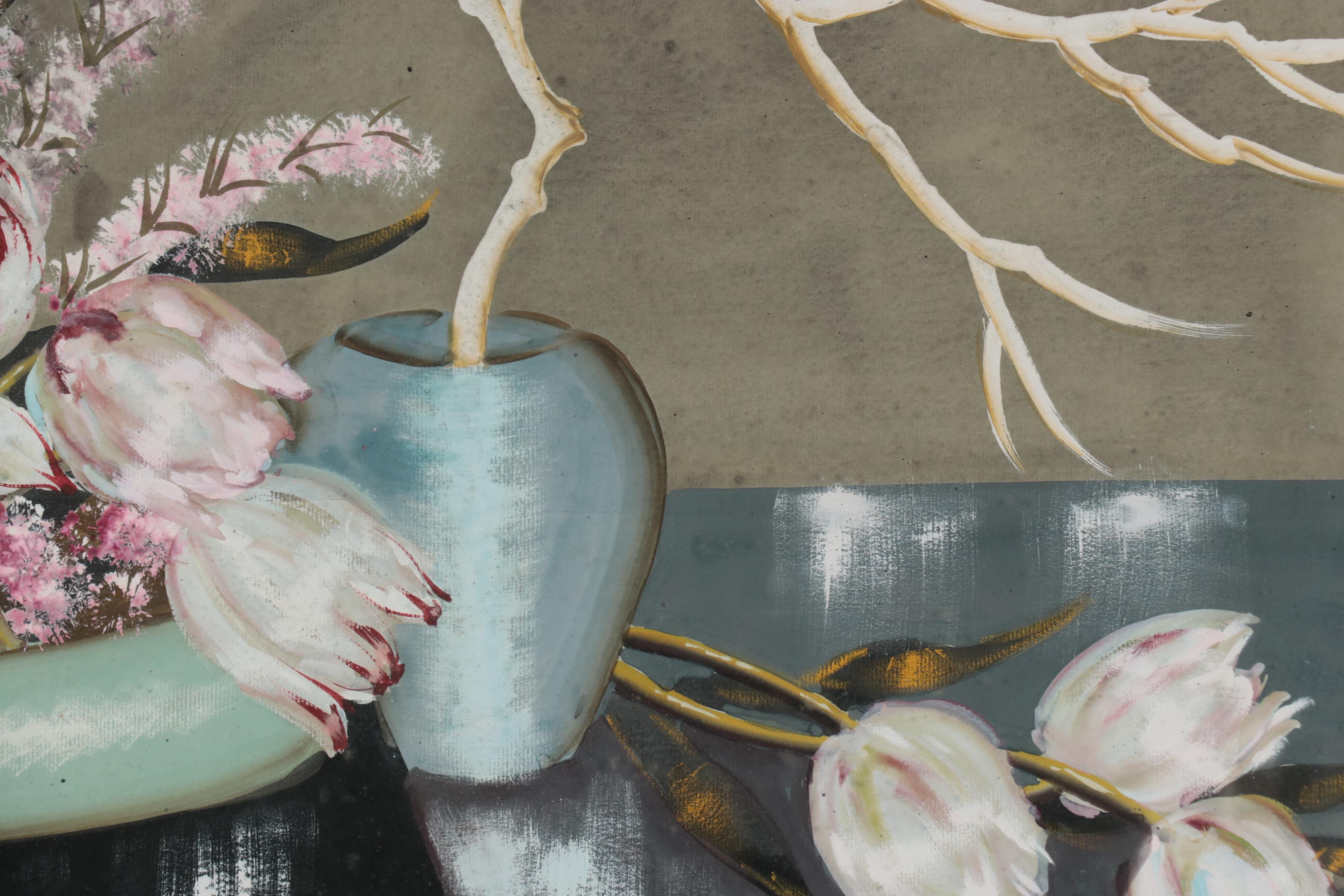 Zara Ellwood Still Life Gouache Painting