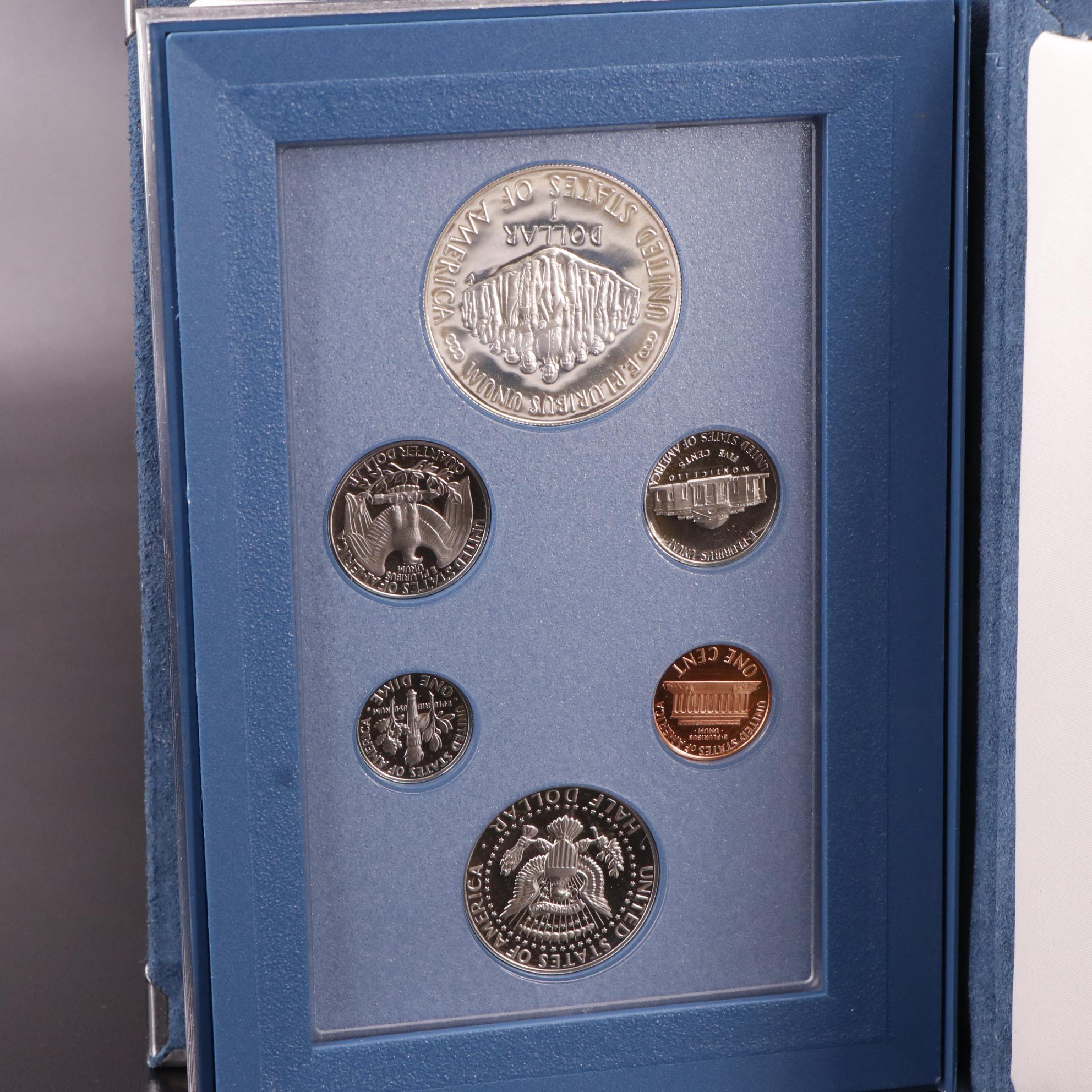 Two 1987 Constitution Proof Silver Dollars, 1987 Prestige Set, and More