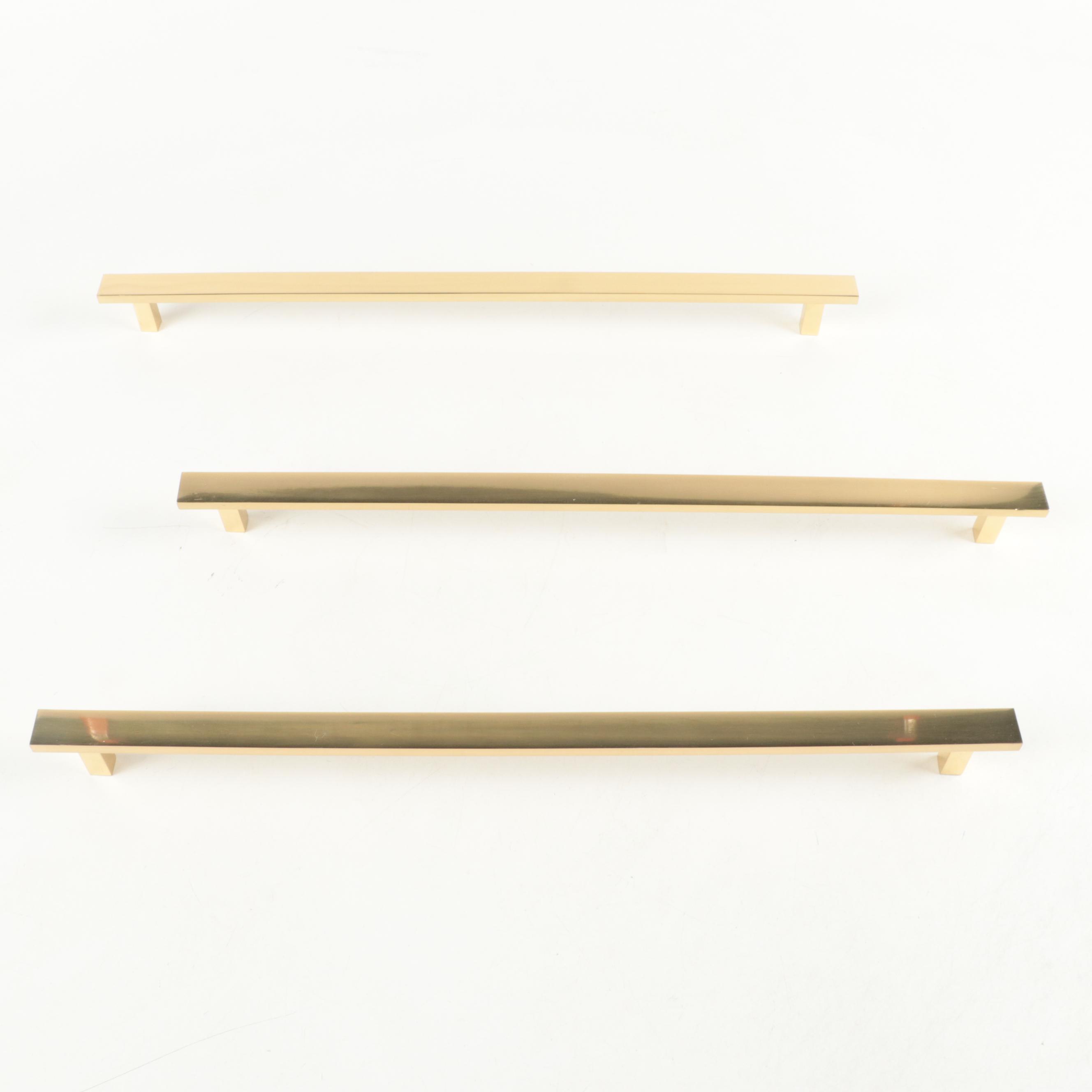 Polished Brass Finish Appliance Pulls