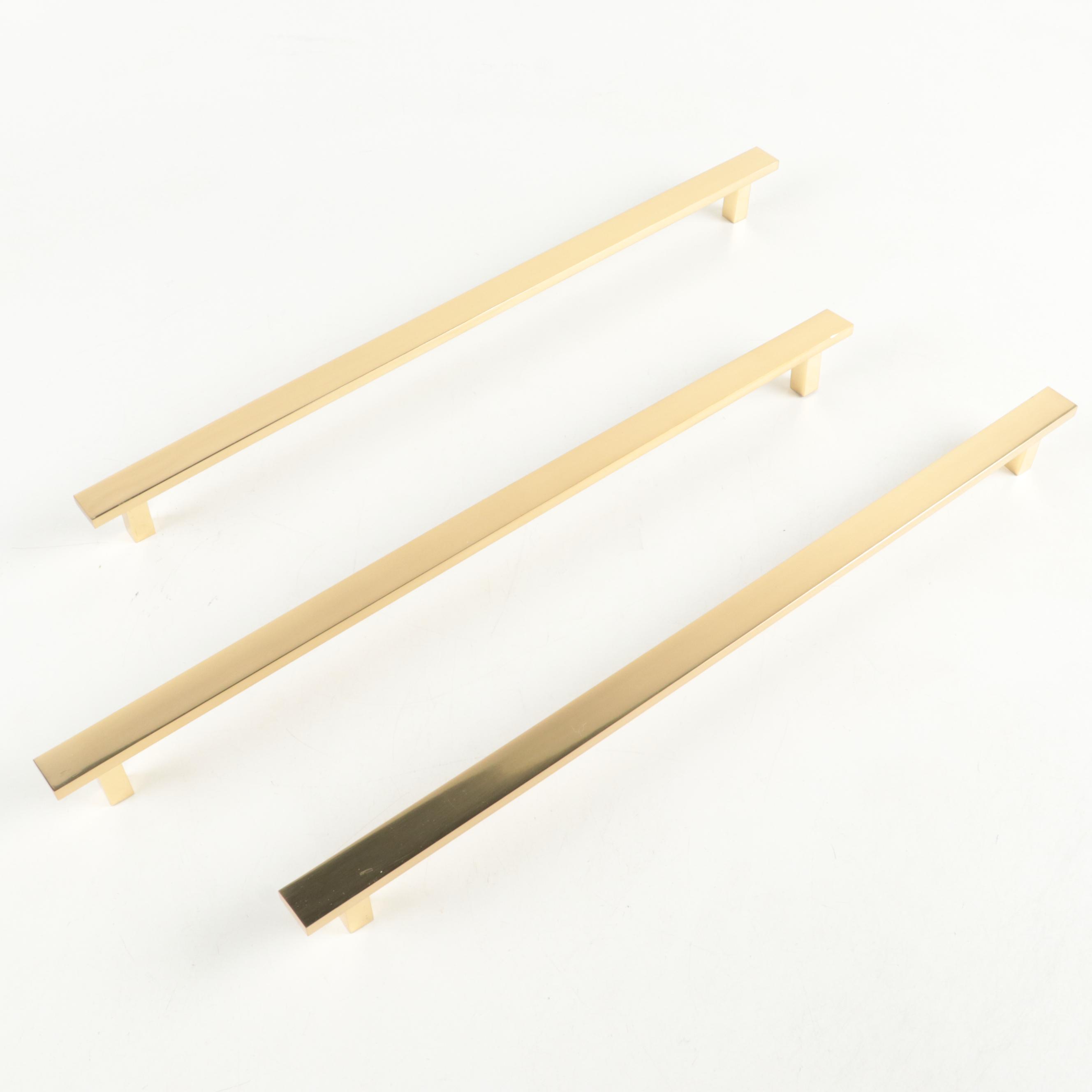 Polished Brass Finish Appliance Pulls