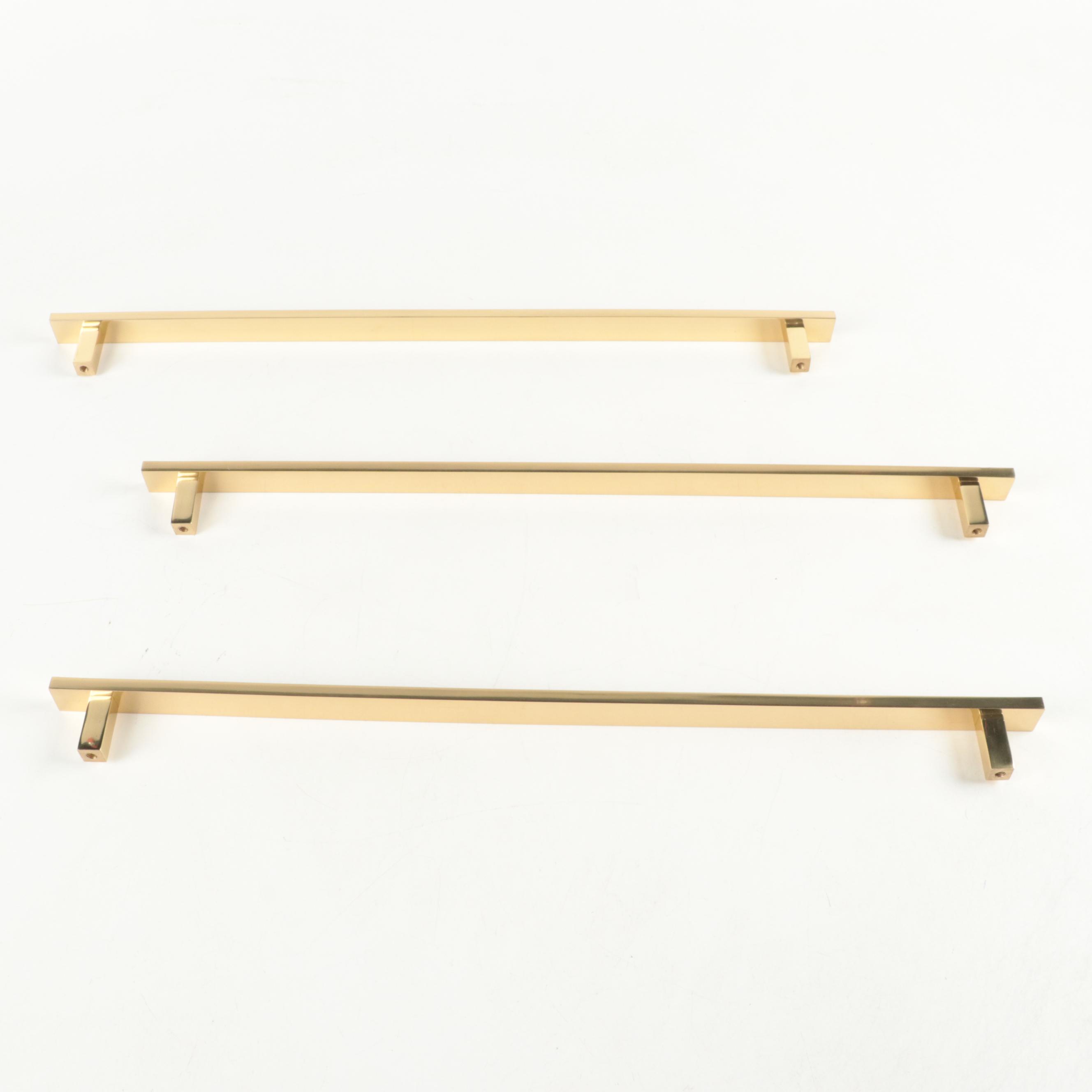 Polished Brass Finish Appliance Pulls