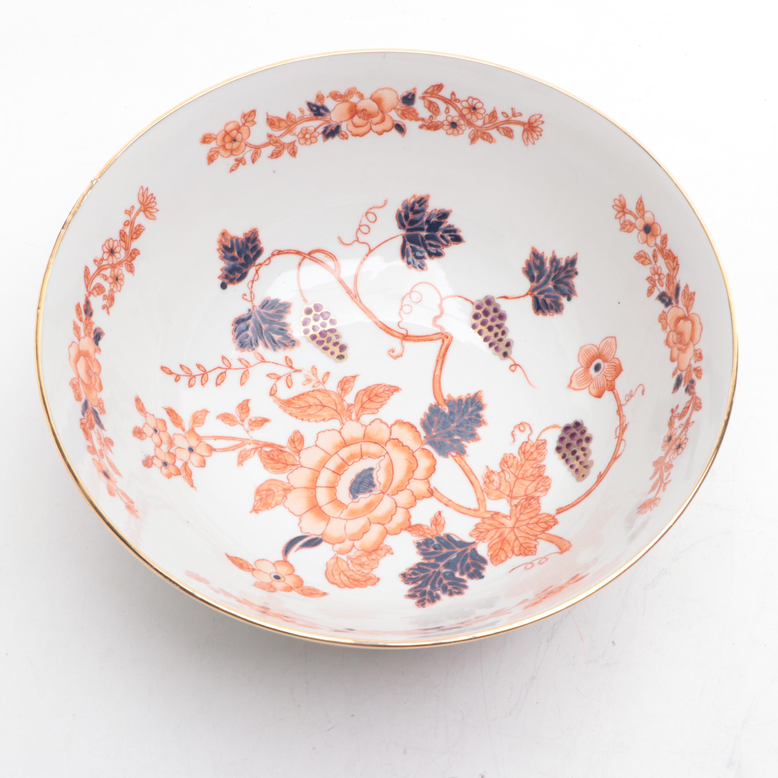 Chinese Blue and White Rice Grain Porcelain Bowl with Japanese Bowl