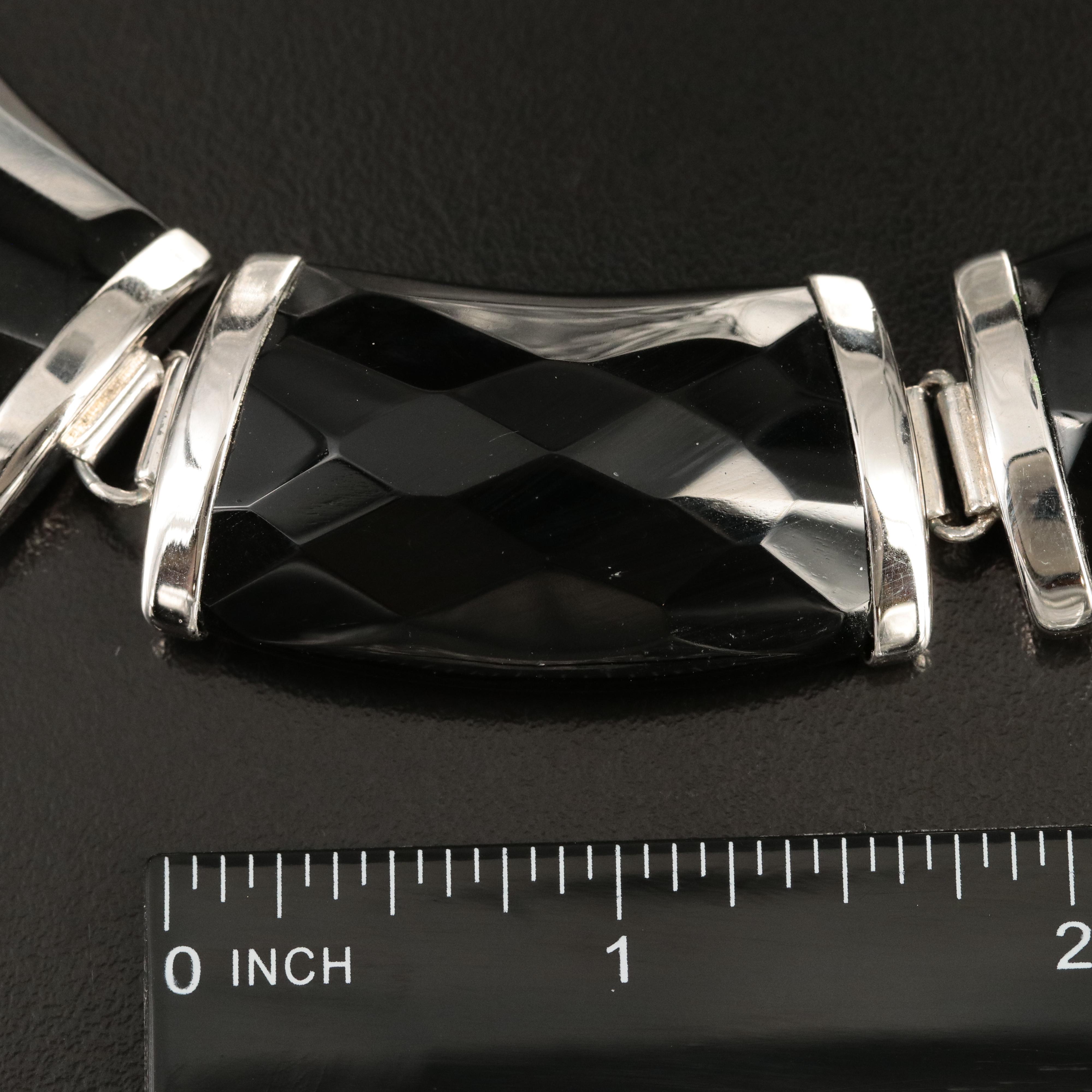 Sterling Black Onyx Necklace