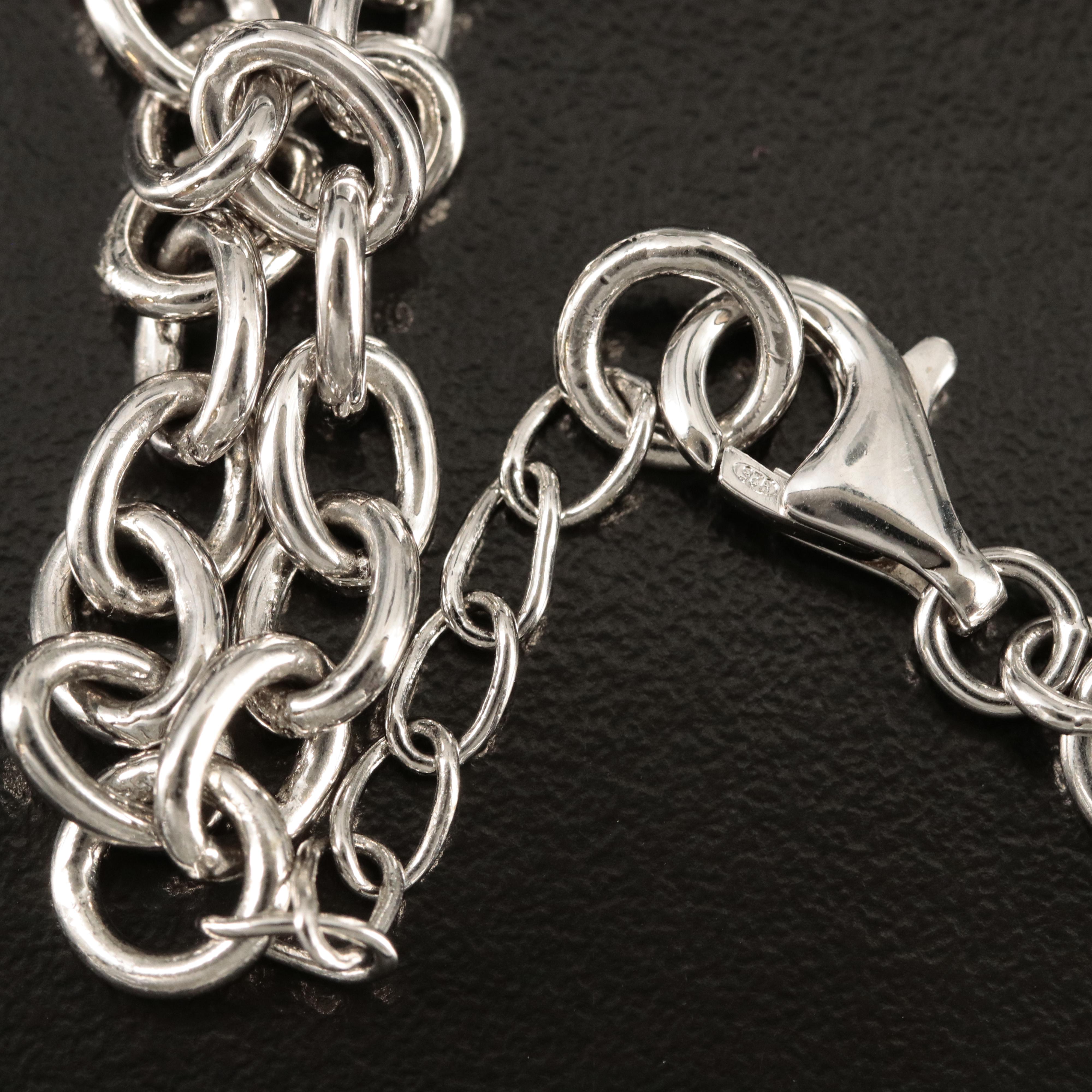 Sterling Black Onyx Necklace