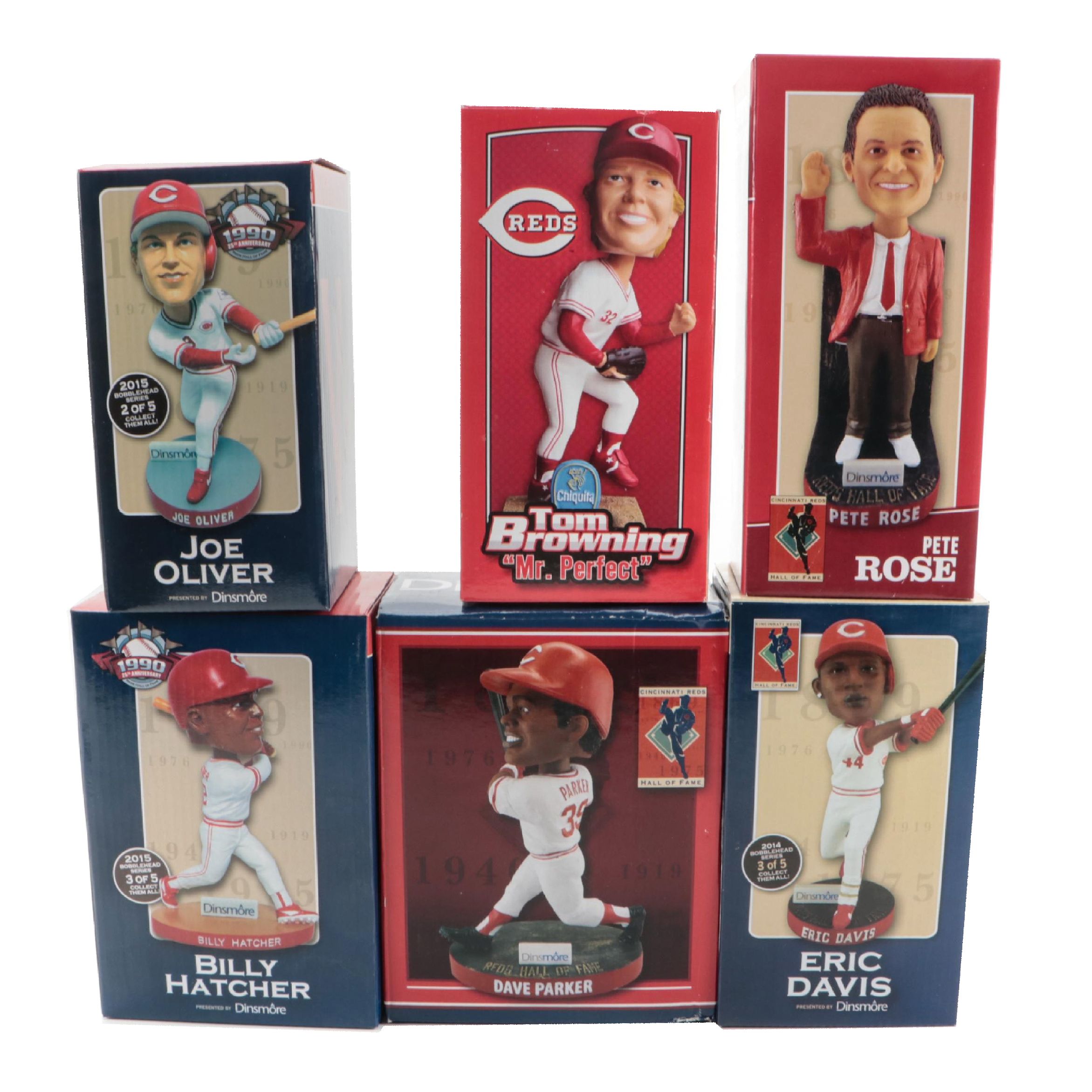 Pete Rose, Tom Browning, Joe Oliver and More Cincinnati Reds Bobbleheads