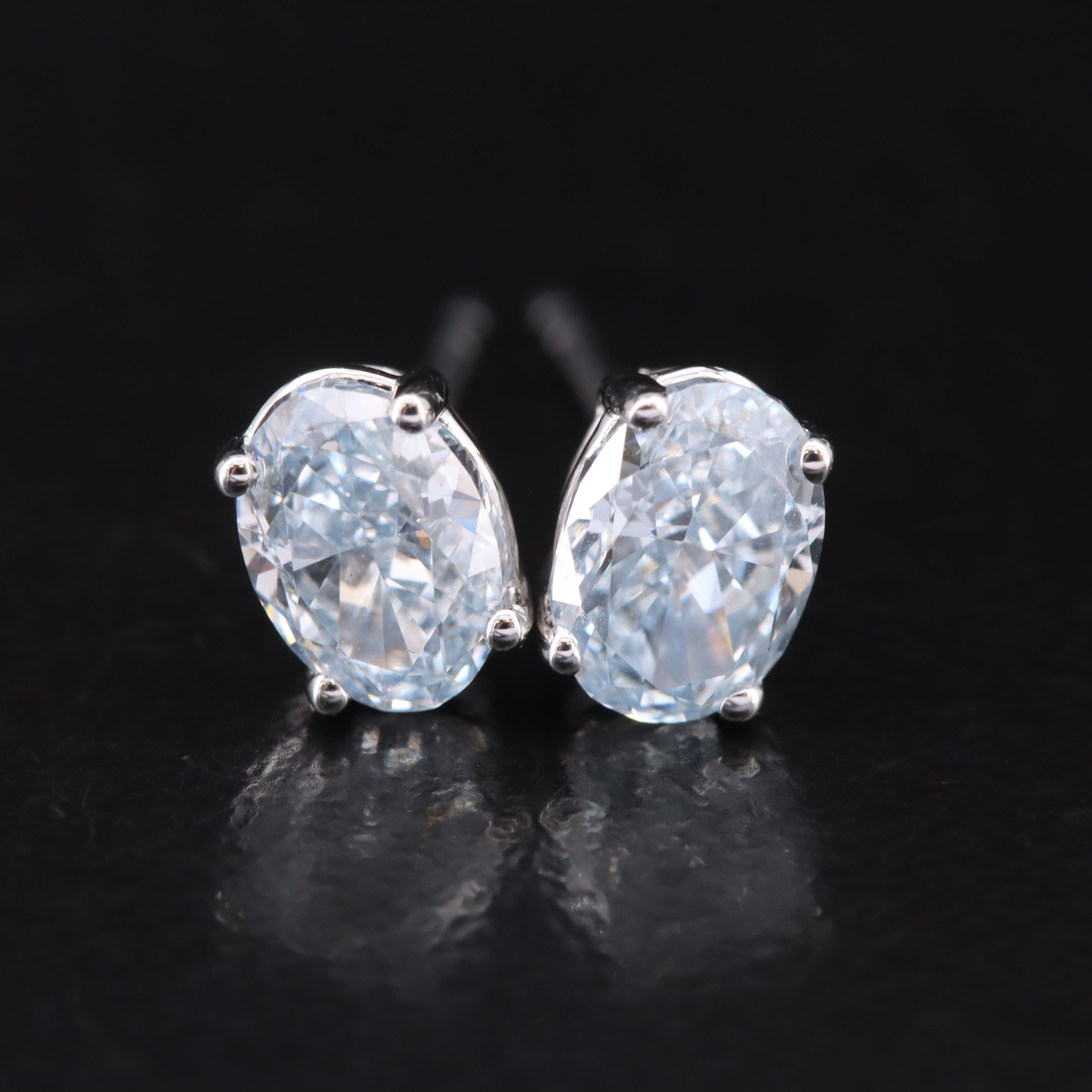 14K 1.33 CTW Lab Grown Diamond Stud Earrings