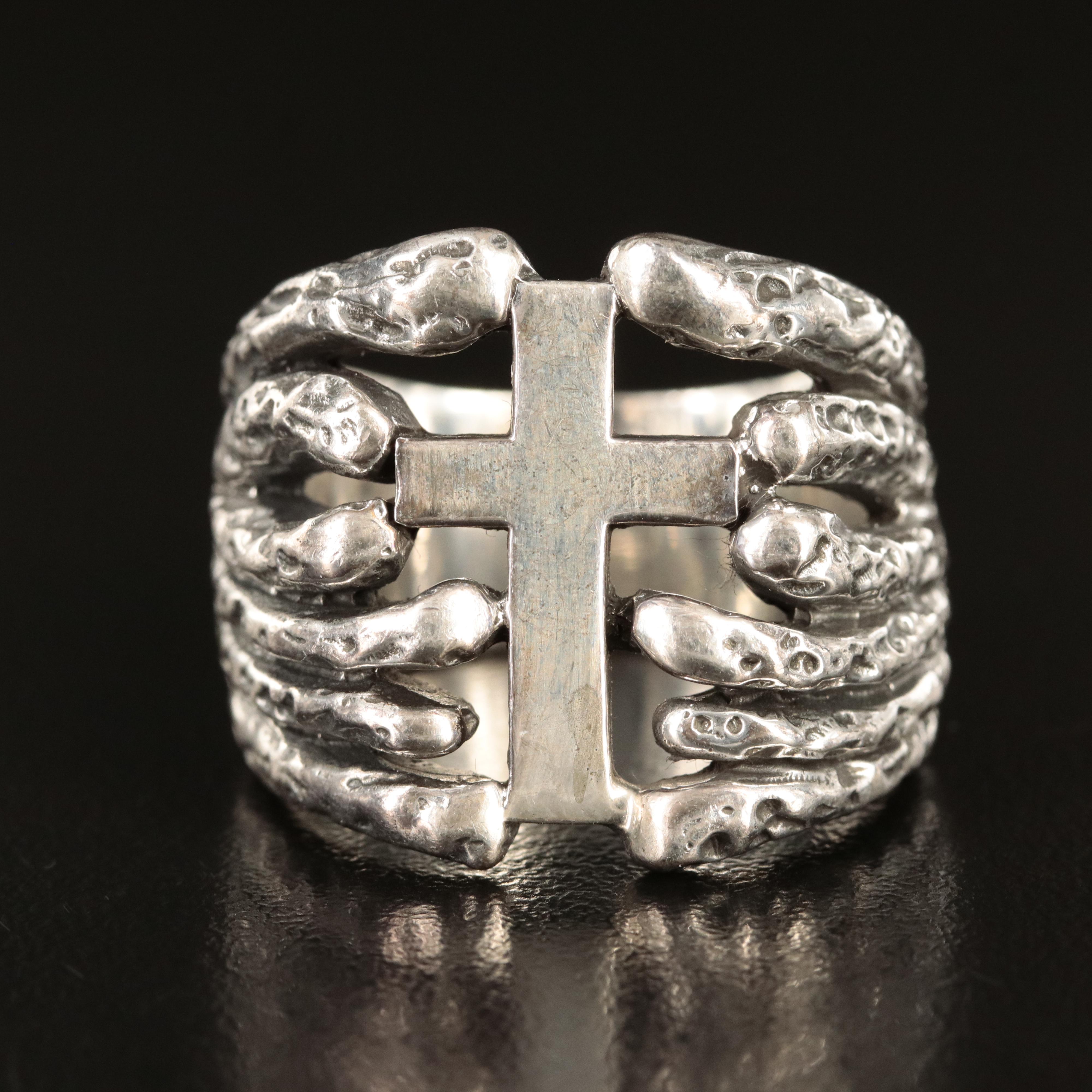 Sterling Cross Ring