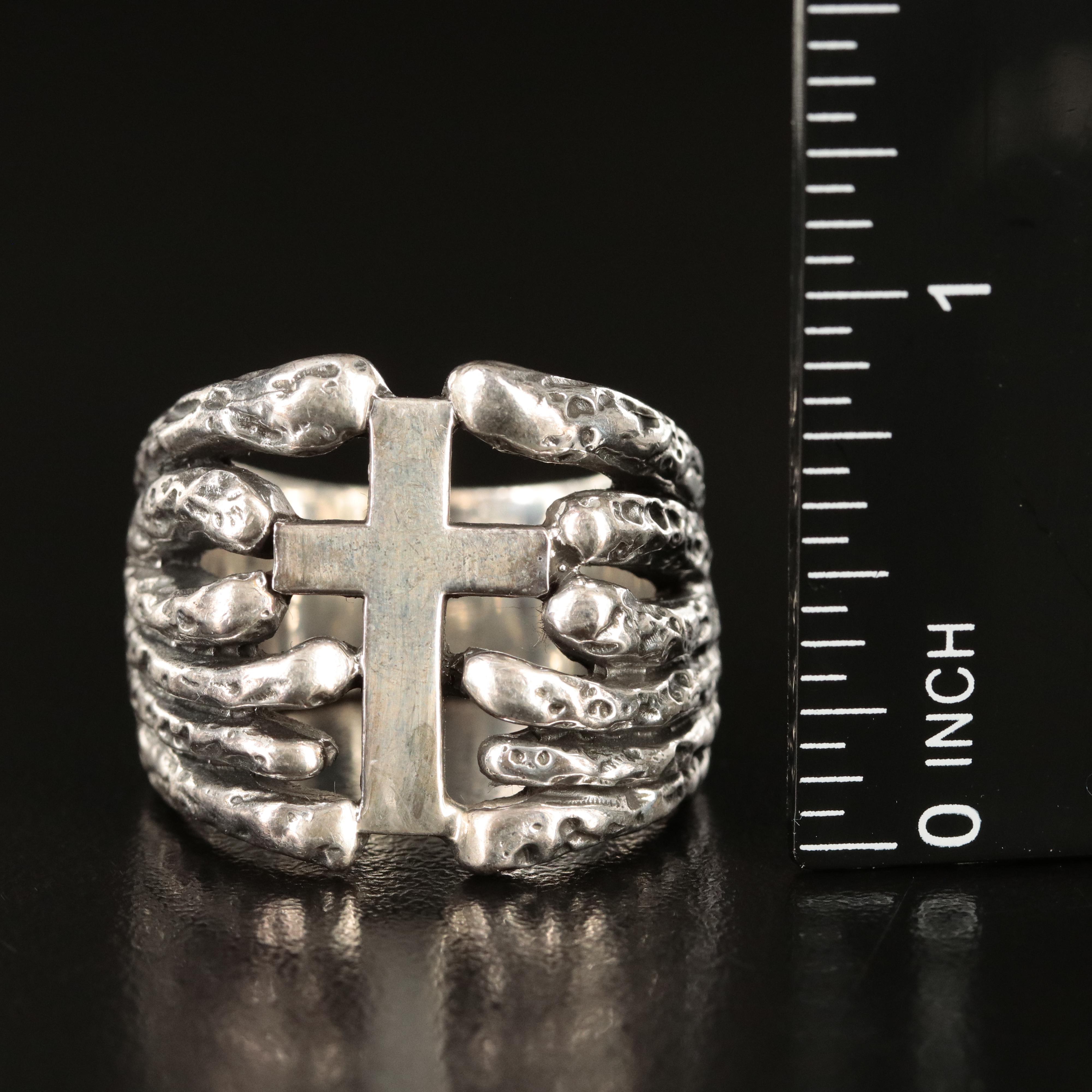 Sterling Cross Ring