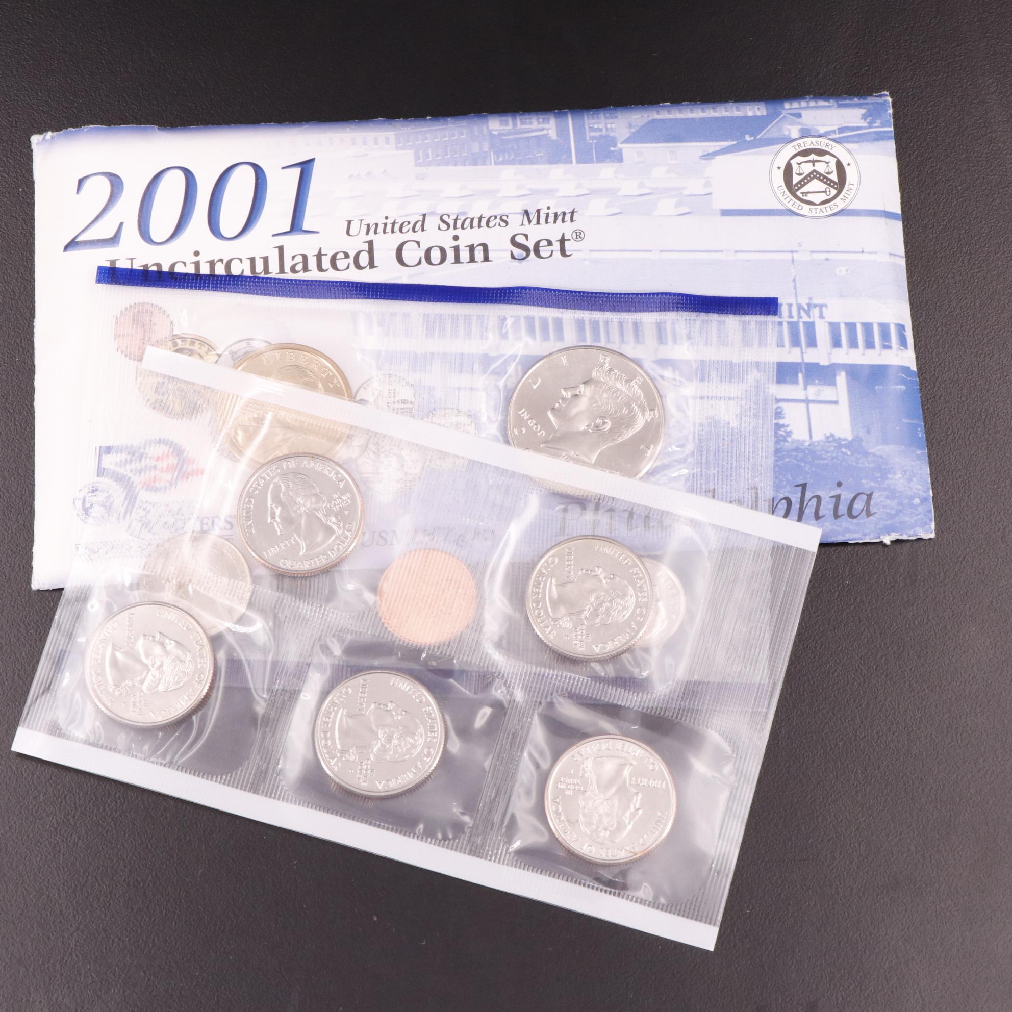 Thirty-Four U.S. Mint Uncirculated Sets, 1974–2001
