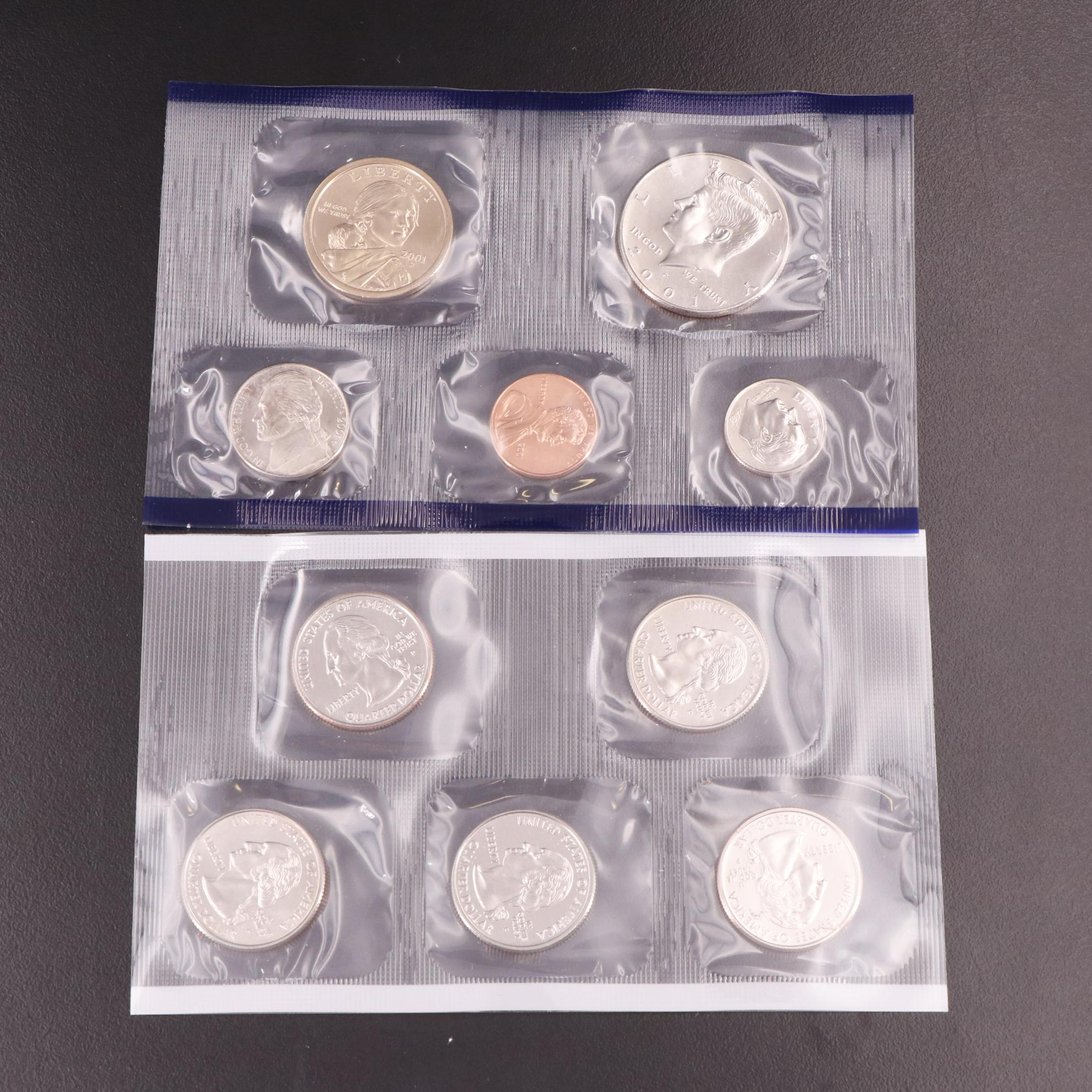 Thirty-Four U.S. Mint Uncirculated Sets, 1974–2001