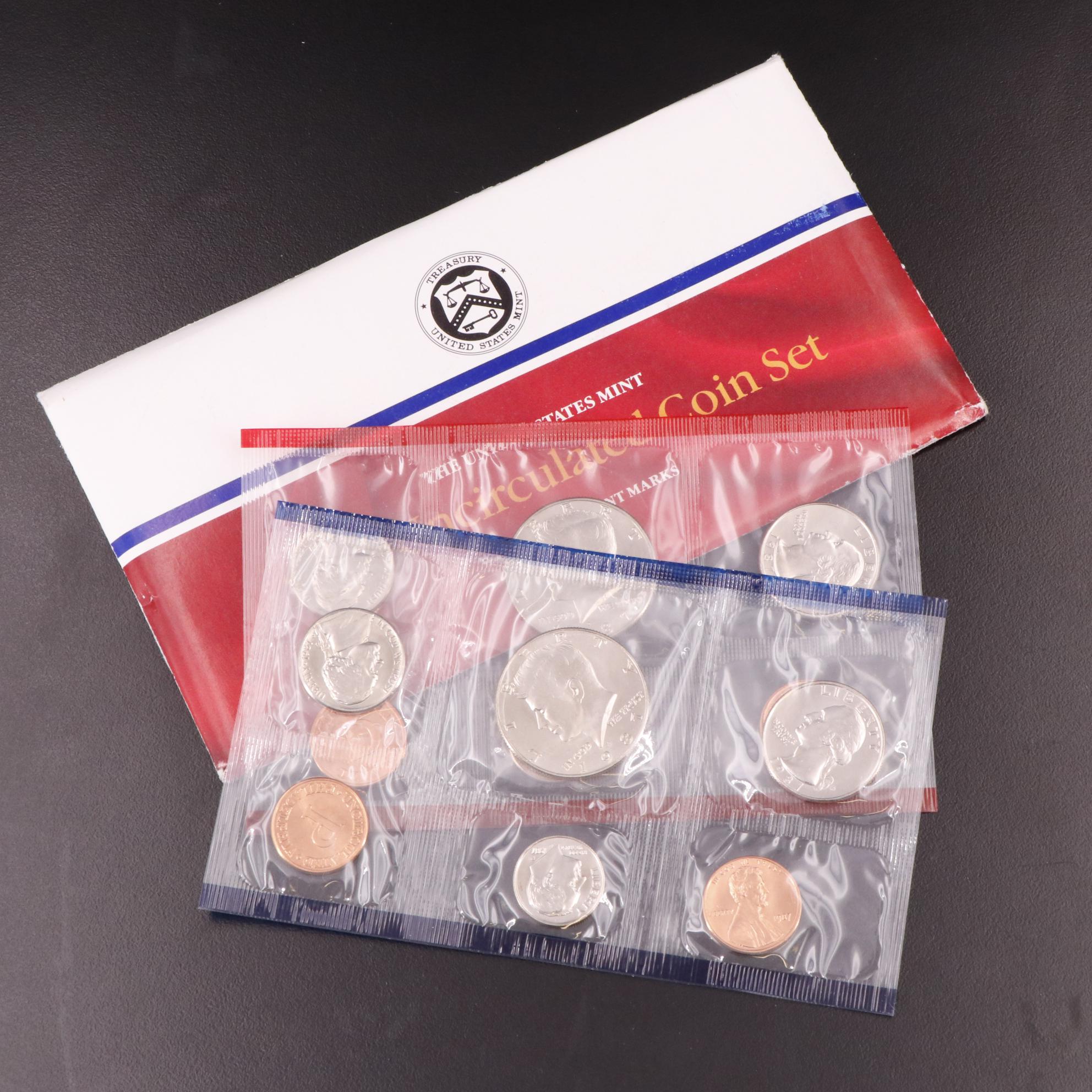 Thirty-Four U.S. Mint Uncirculated Sets, 1974–2001