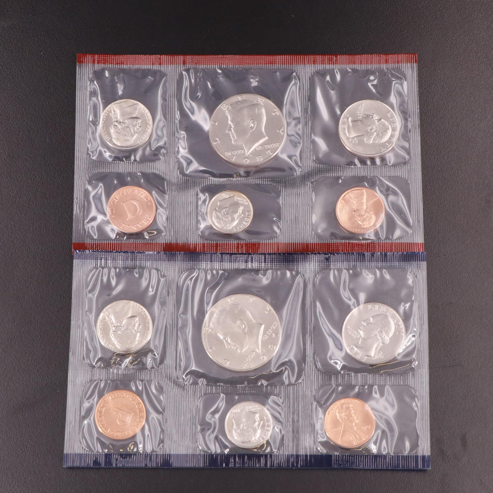 Thirty-Four U.S. Mint Uncirculated Sets, 1974–2001