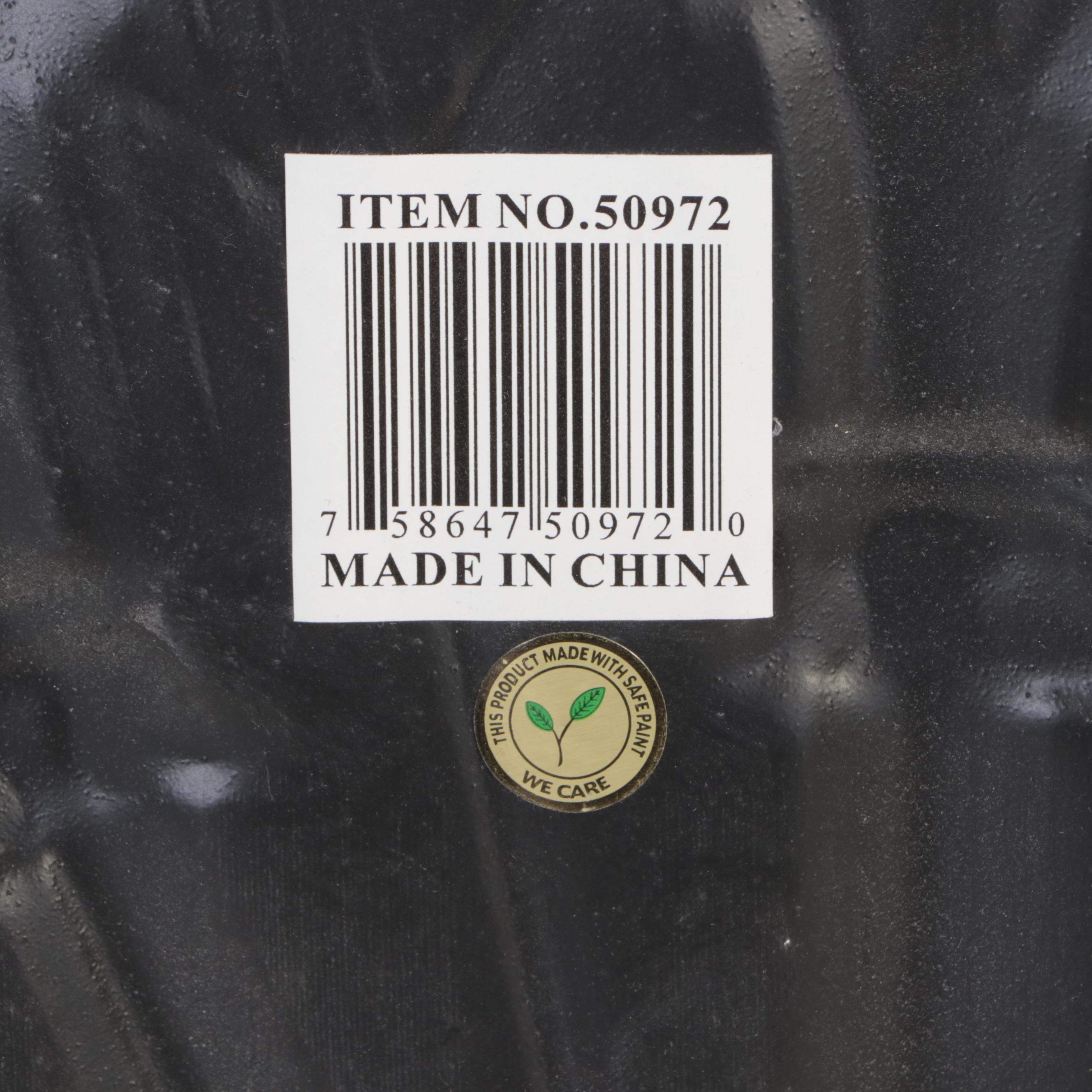 Neoclassical Style Embossed and Painted Metal Wall Plaque