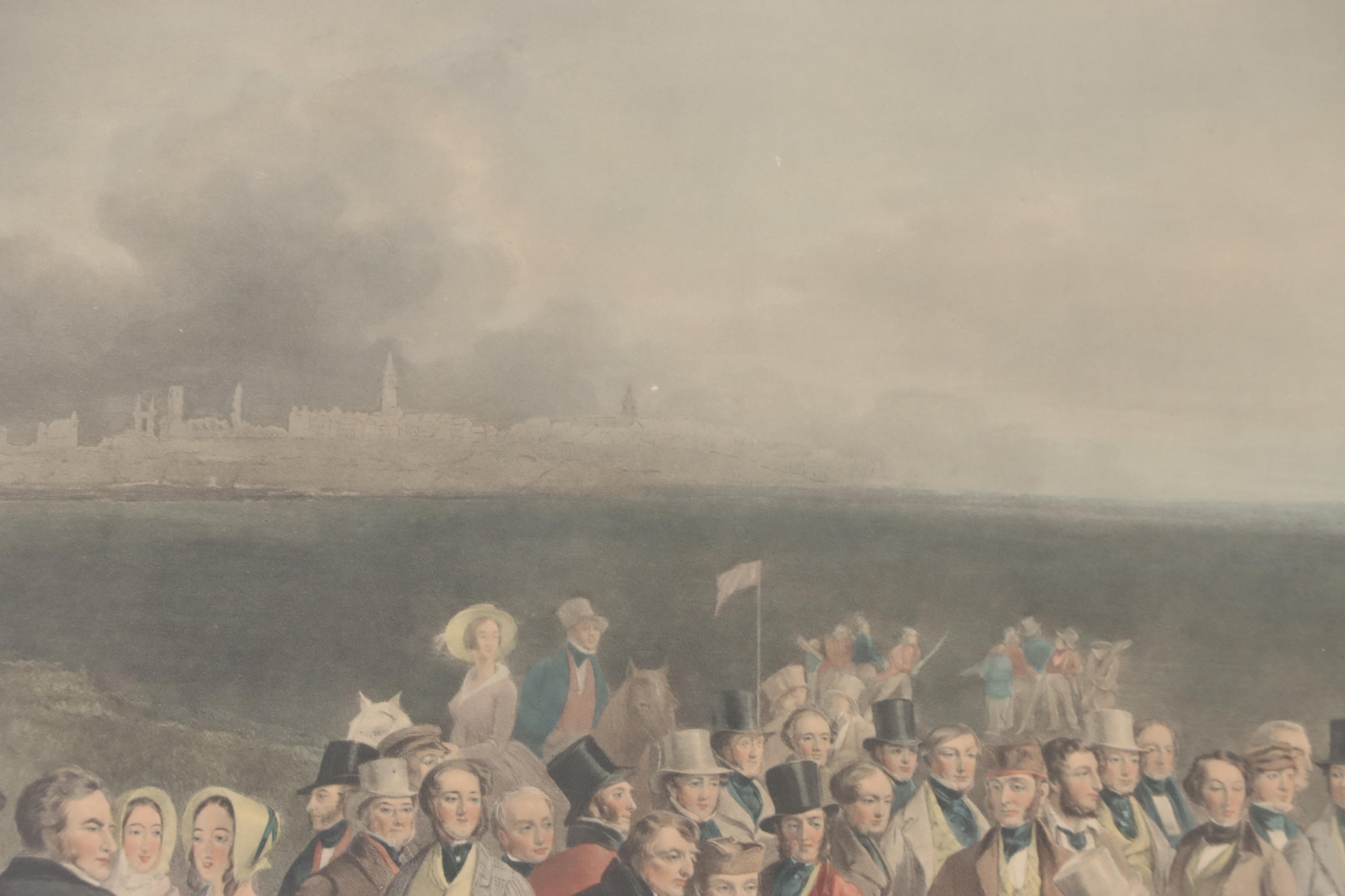 Hand-Colored Rotogravure After Charles E. Wagstaffe "The Golfers"