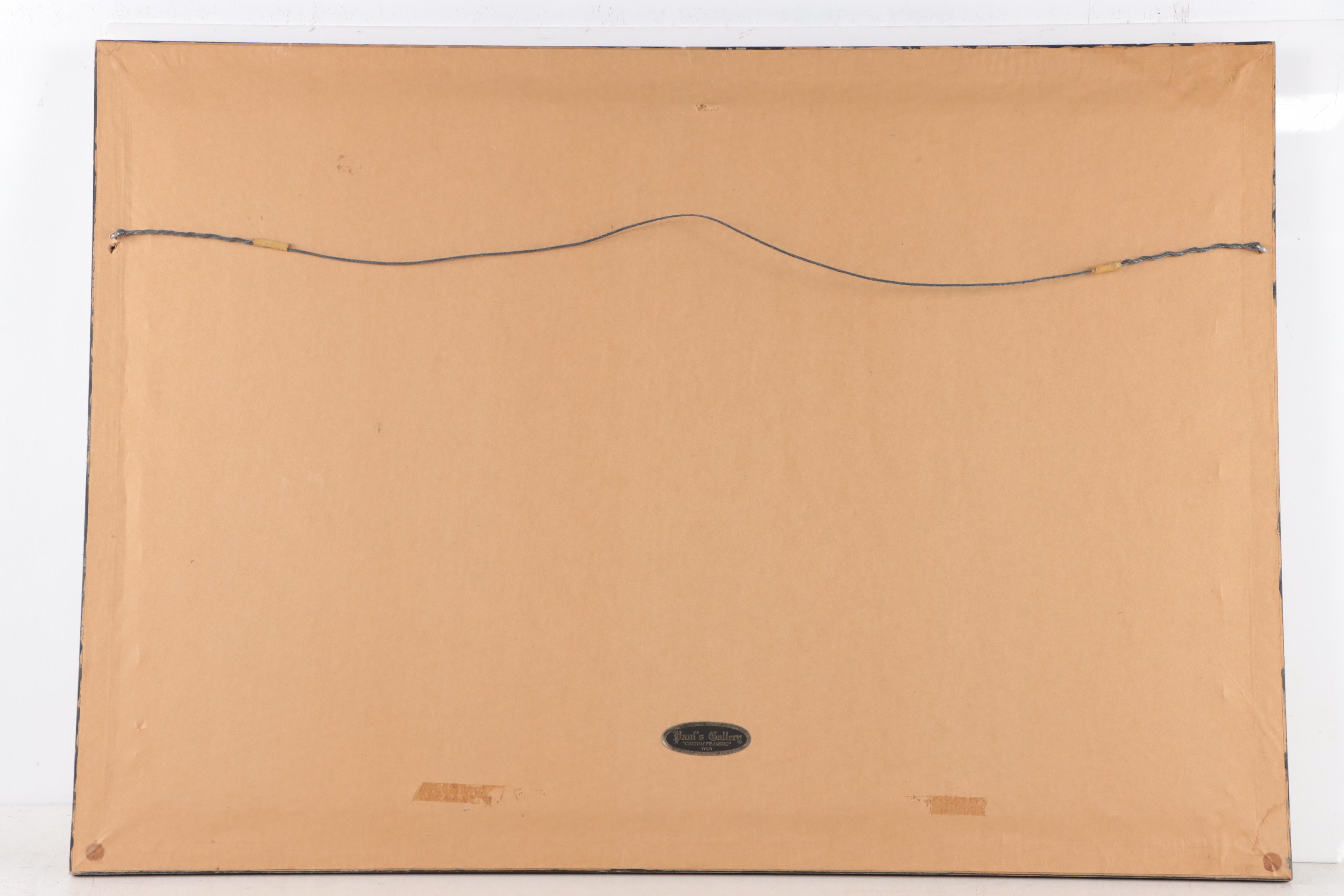 Hand-Colored Rotogravure After Charles E. Wagstaffe "The Golfers"