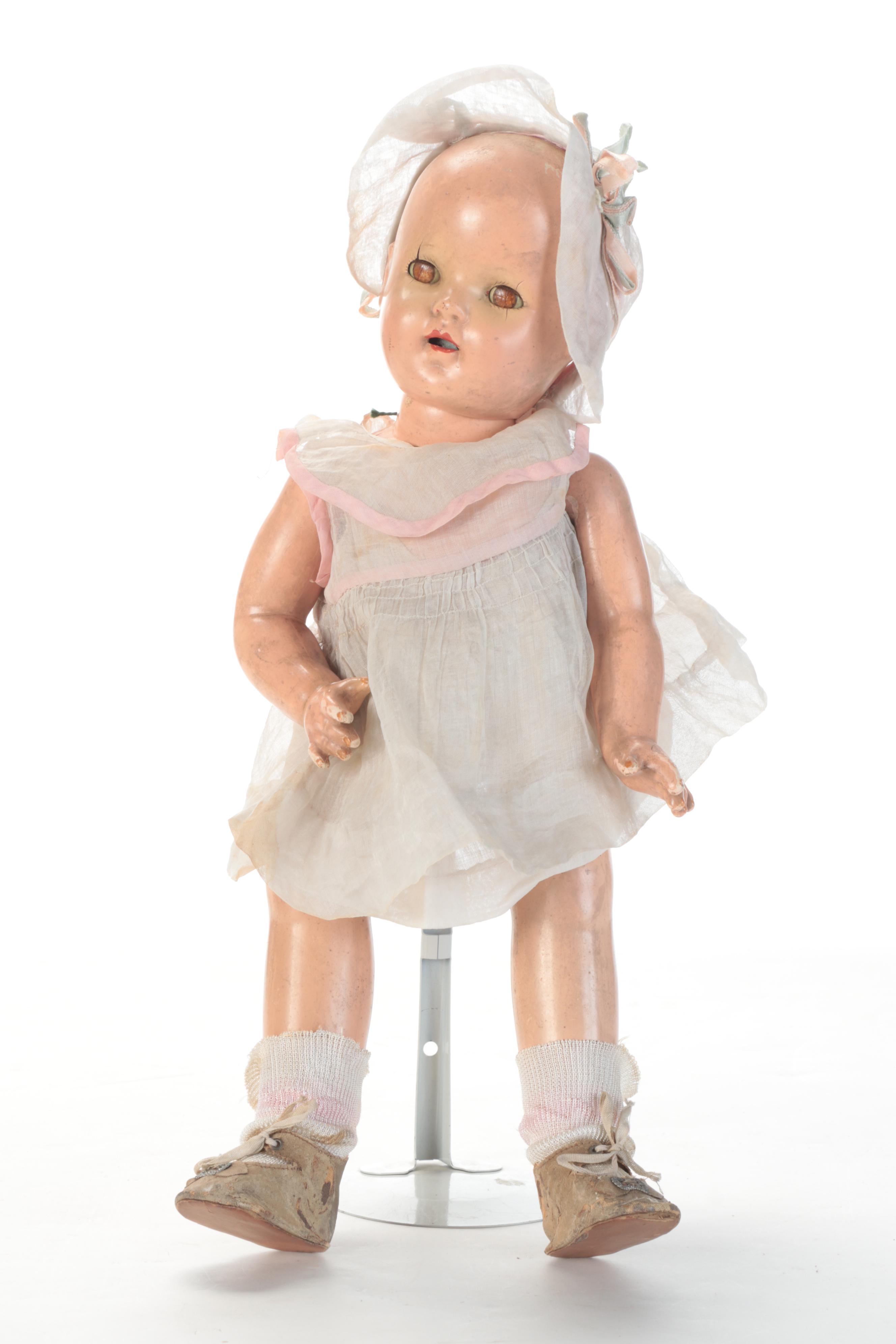 Effanbee "Patsy Ann" Composition Doll with Doll House and Other Toys