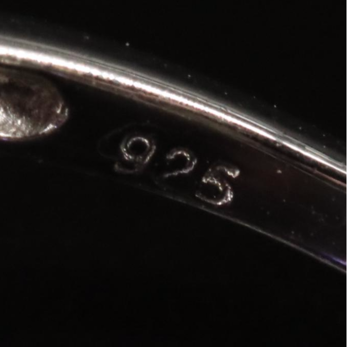 Sterling Amethyst and Sapphire Ring