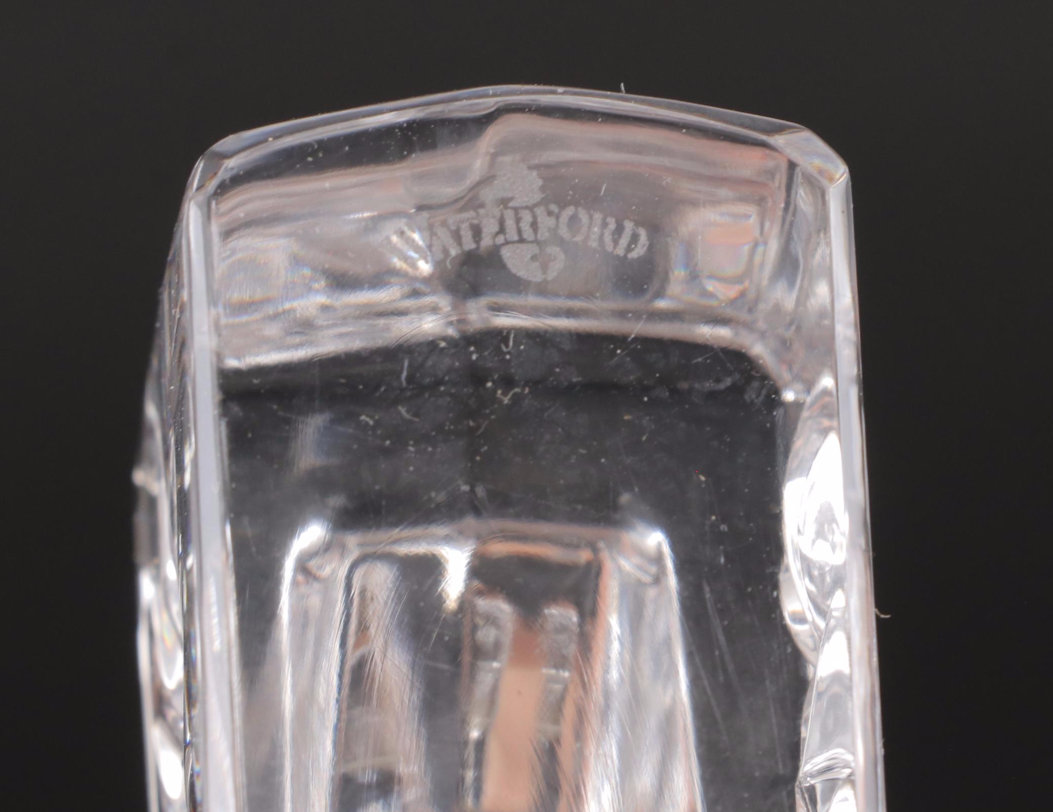 Pair of Waterford "Cambridge" Crystal and Brass Candlesticks with Bookends