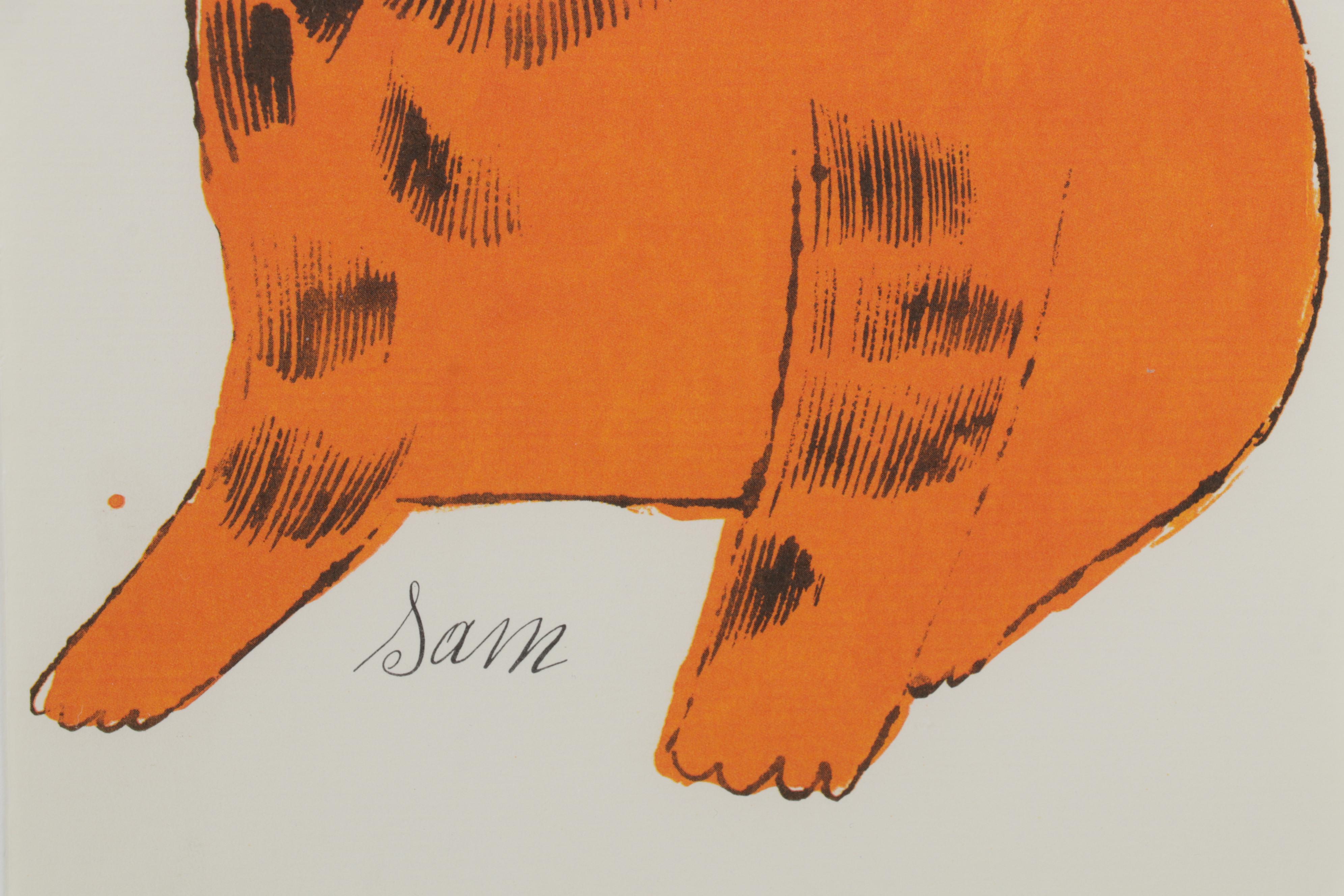 Offset Lithograph After Andy Warhol From "25 Cats Name Sam and One Blue Pussy"