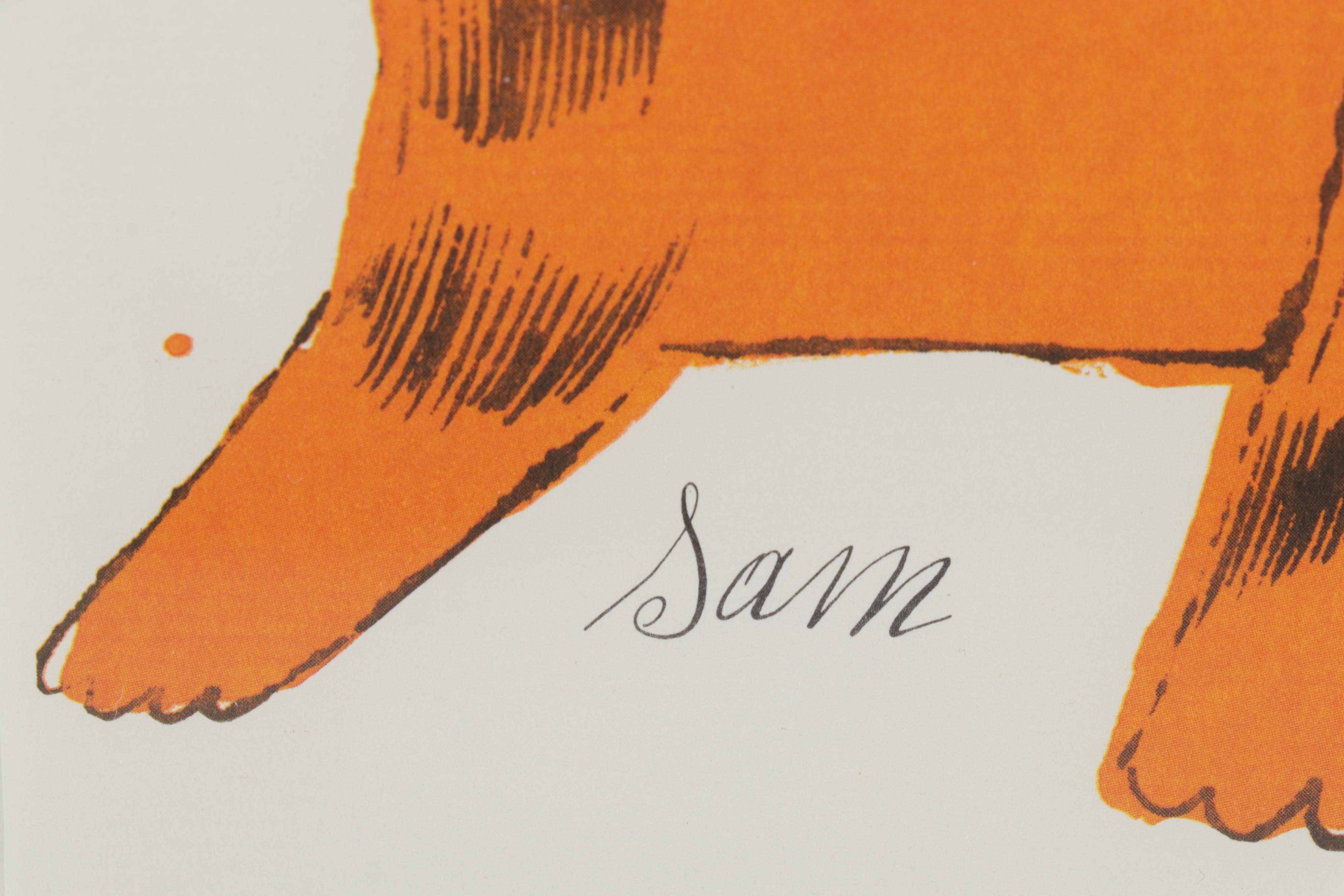 Offset Lithograph After Andy Warhol From "25 Cats Name Sam and One Blue Pussy"