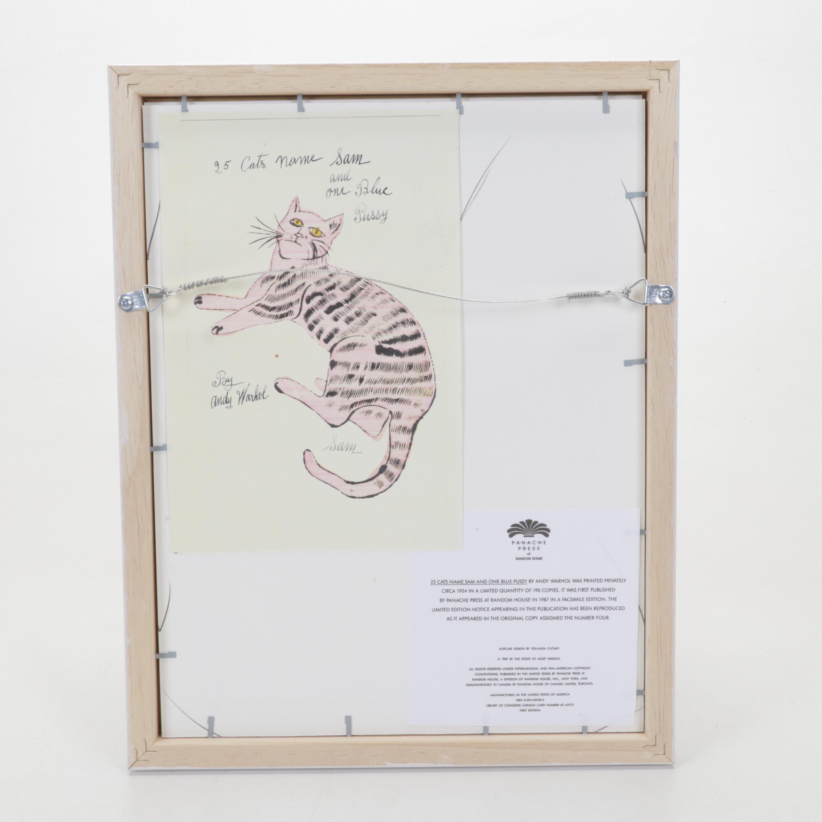 Offset Lithograph After Andy Warhol From "25 Cats Name Sam and One Blue Pussy"