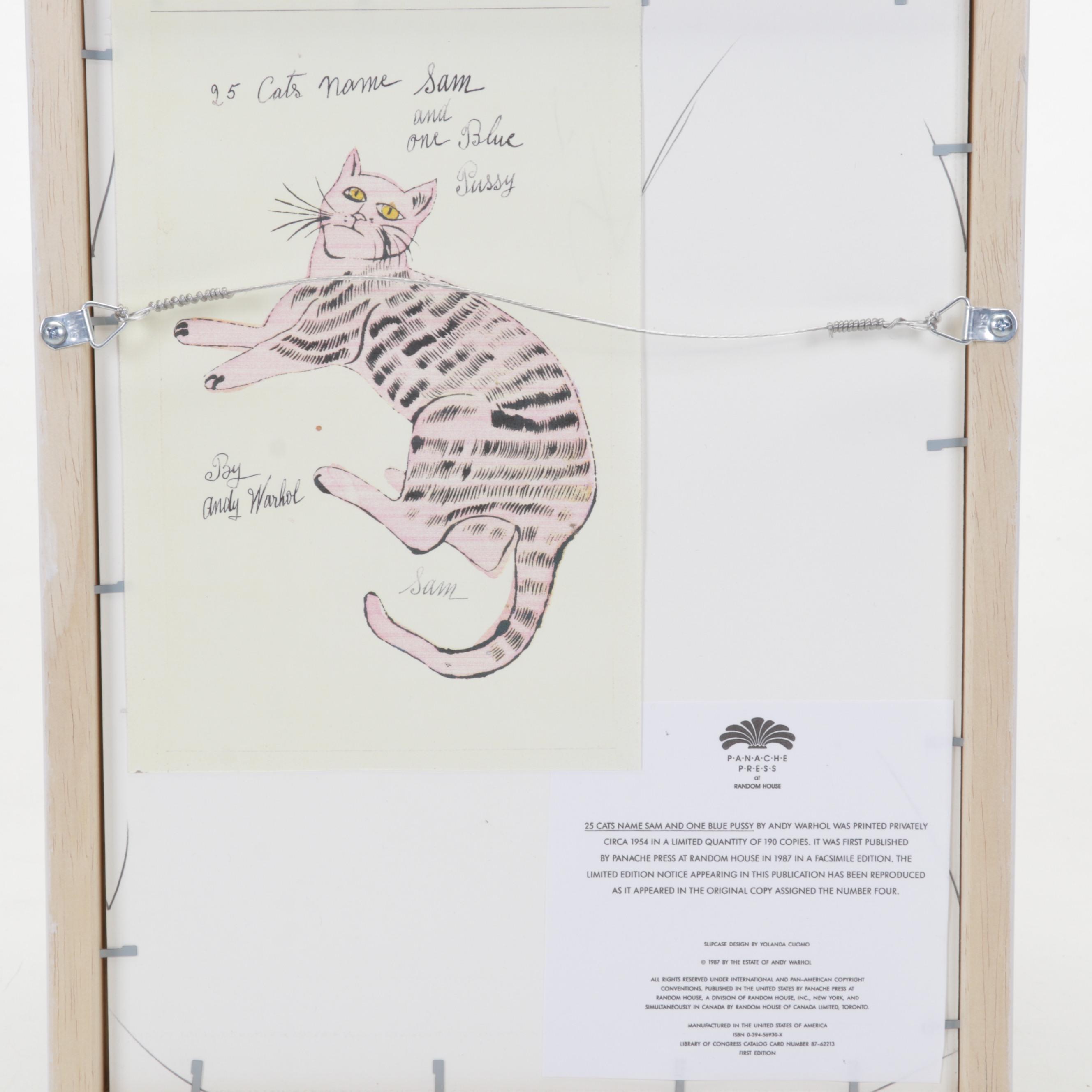 Offset Lithograph After Andy Warhol From "25 Cats Name Sam and One Blue Pussy"