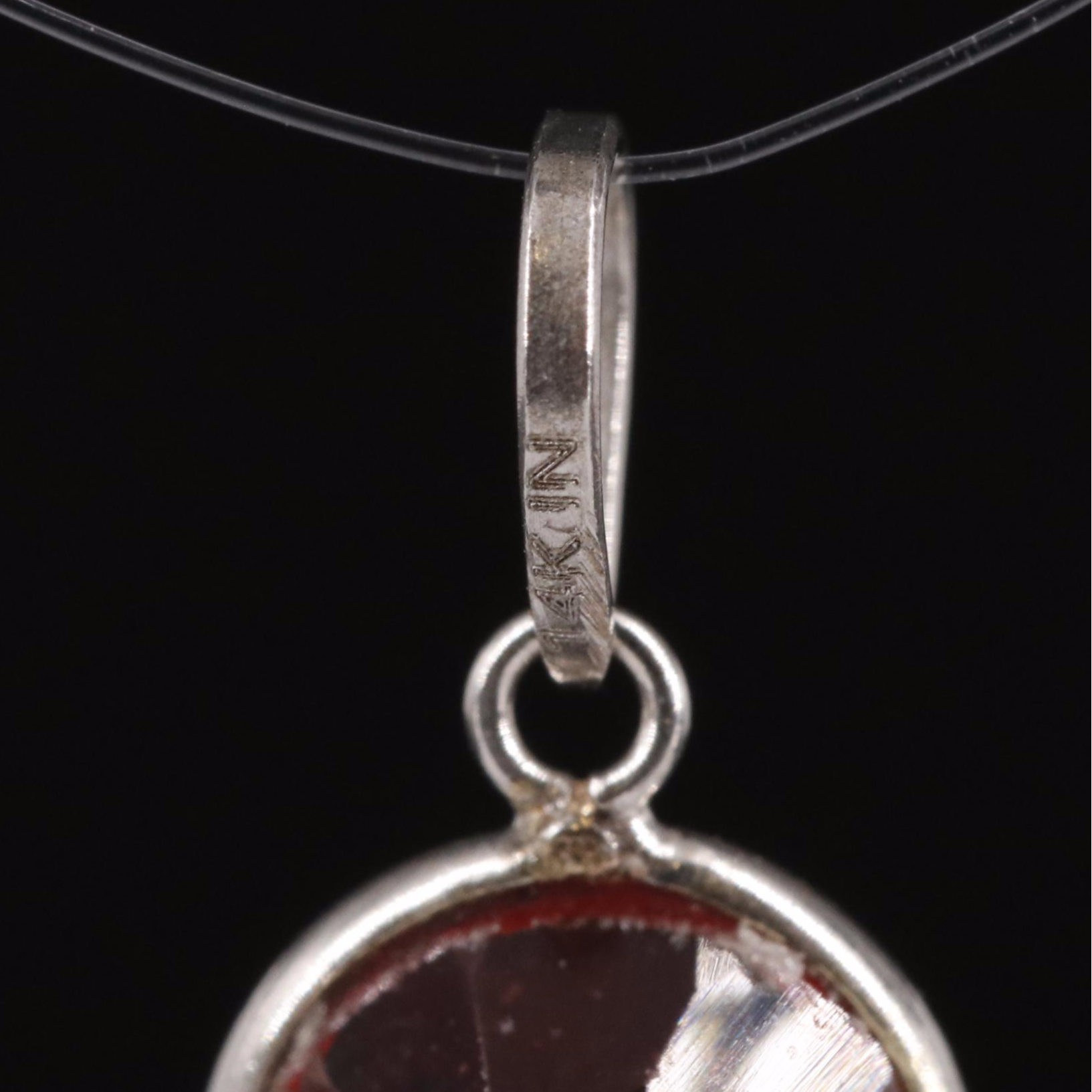 14K Garnet Pendant