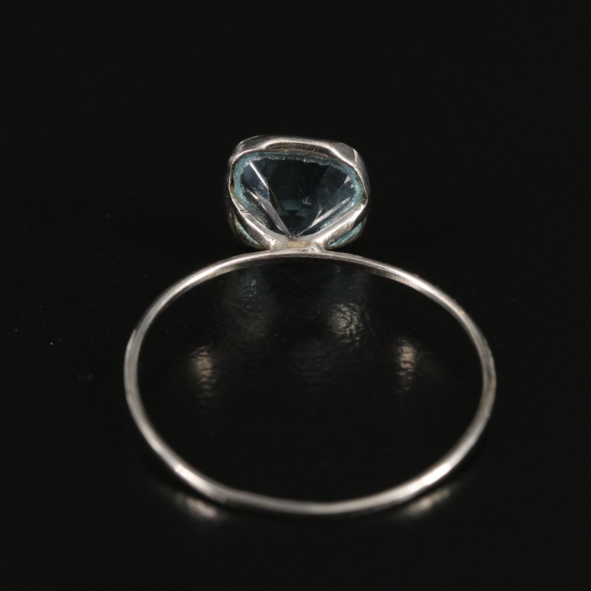 14K Blue Topaz Ring