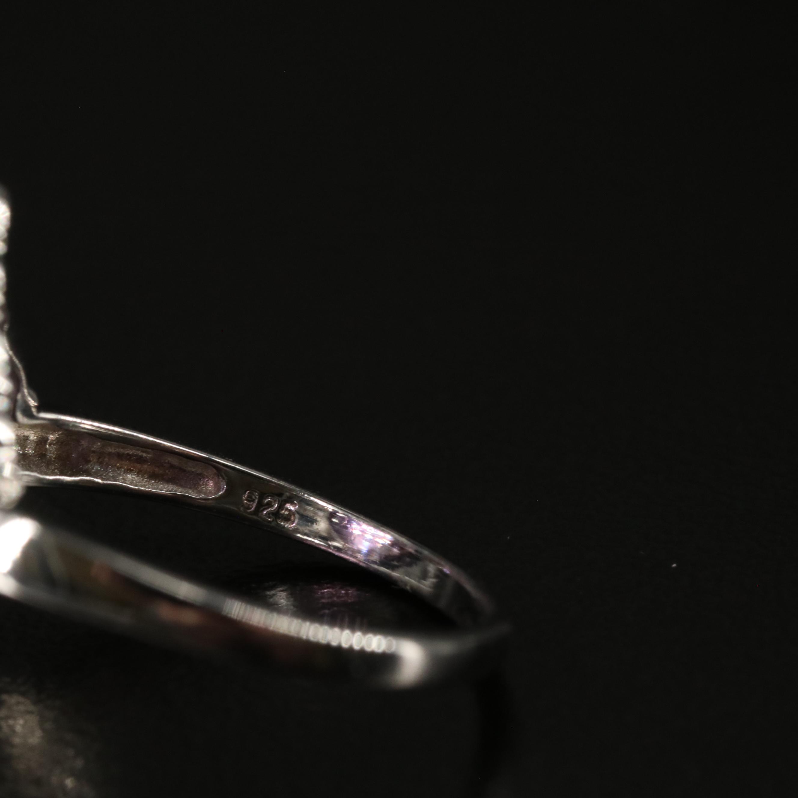 Sterling Amethyst and Sapphire Ring