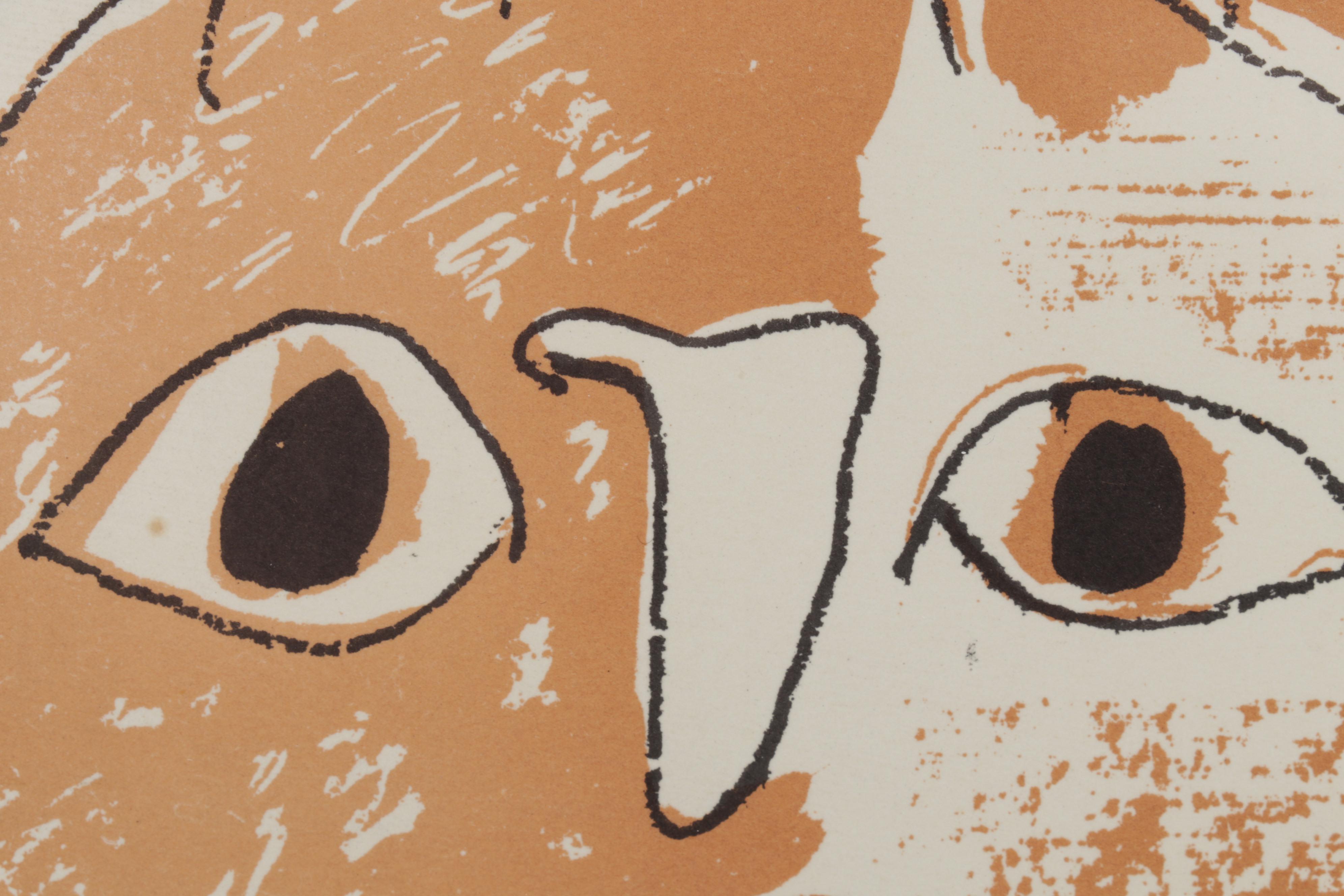 Exposition Vallauris Lithograph After Pablo Picasso From "Art in Posters," 1959