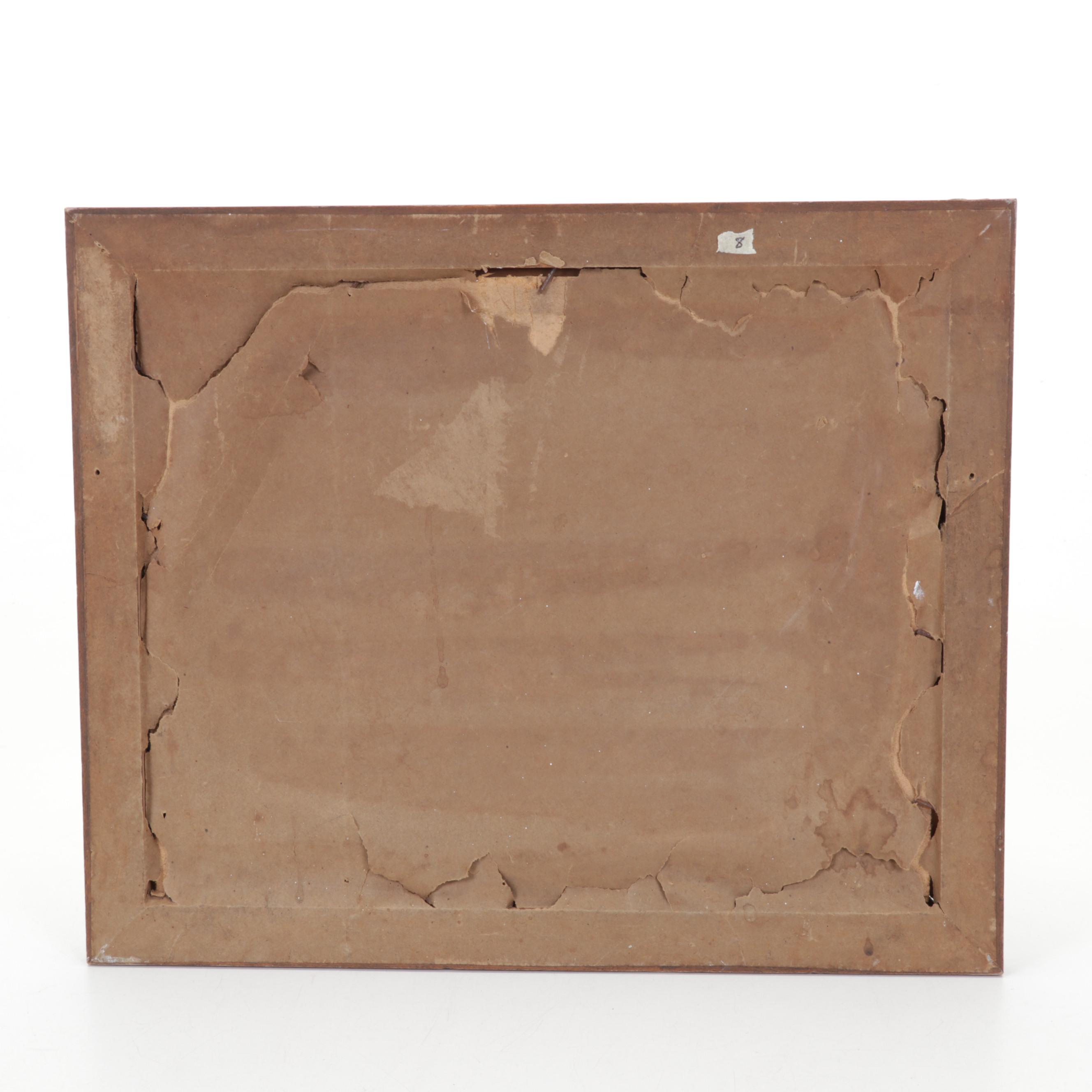 Landscape Oil Painting of Mountain Valley Pasture, 1934