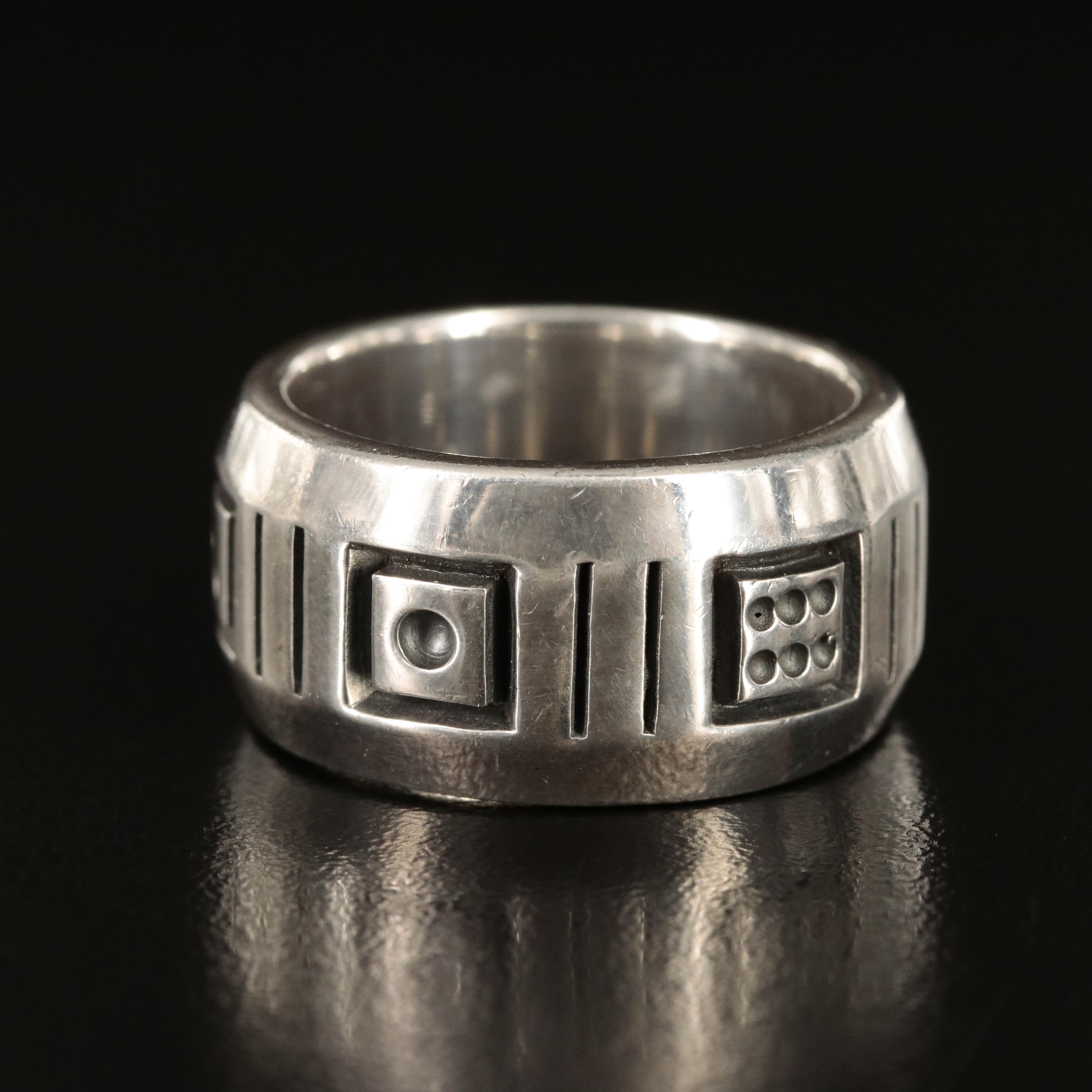 Sterling Dice Ring