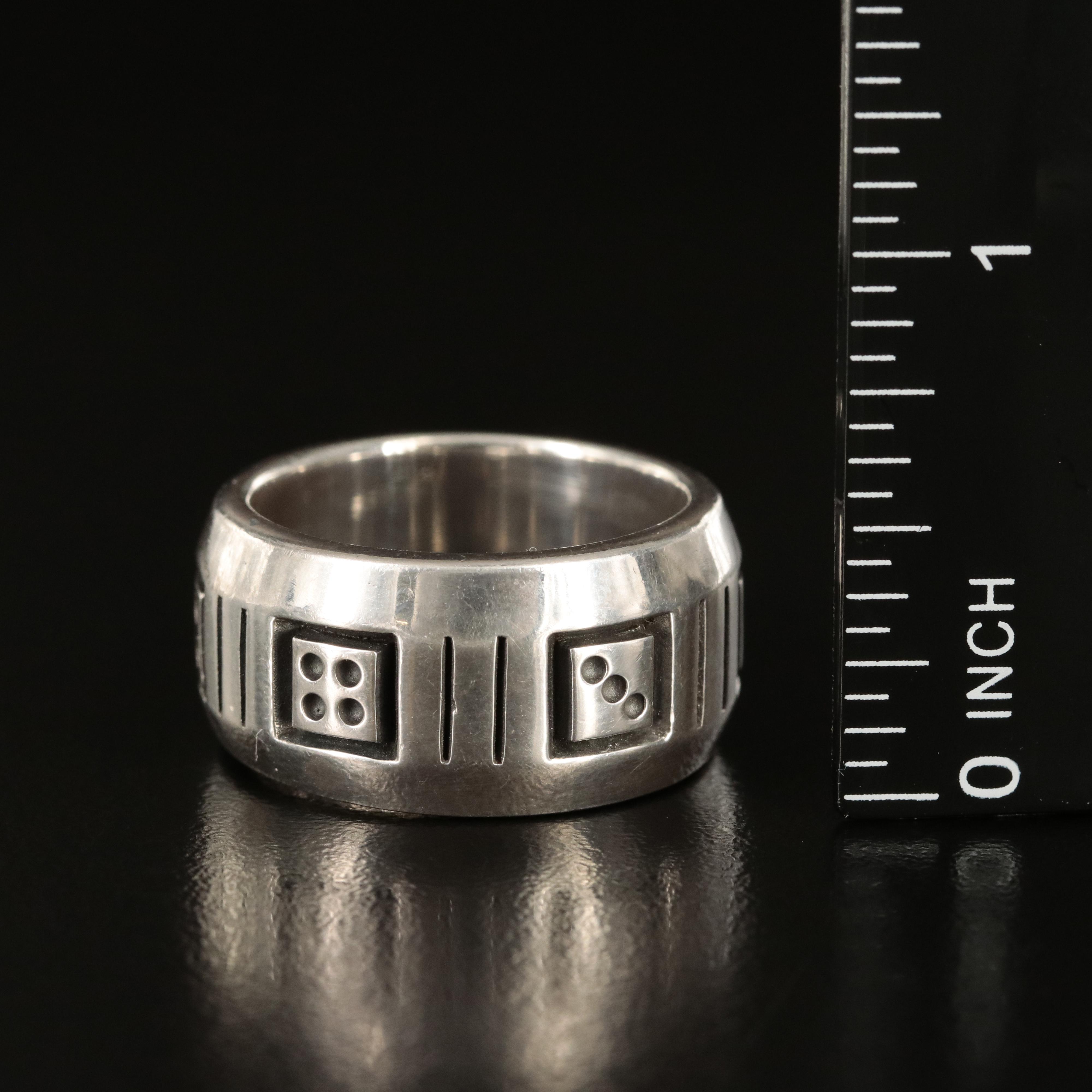 Sterling Dice Ring
