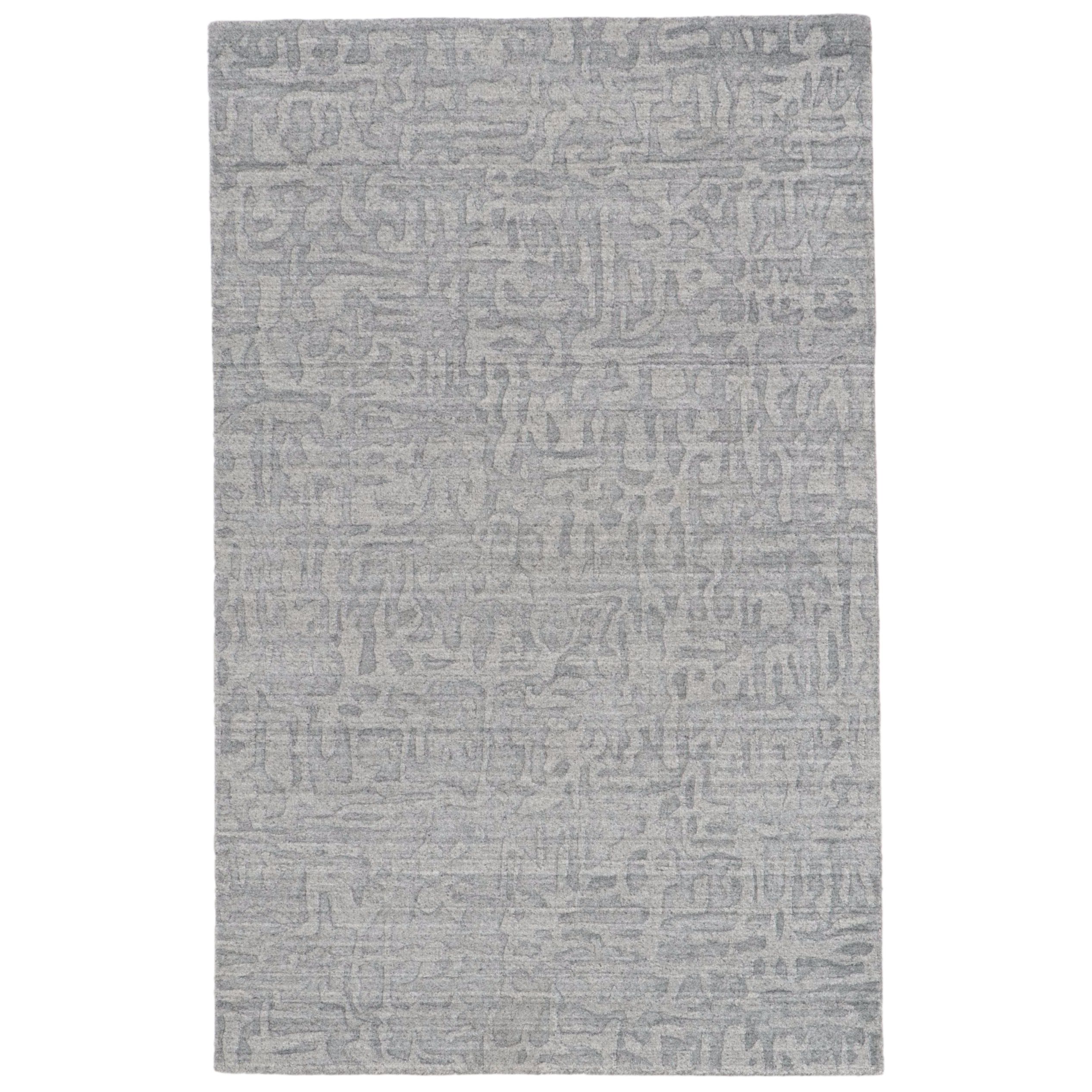 5' x 7'11 Hand-Knotted Indian Contemporary Area Rug