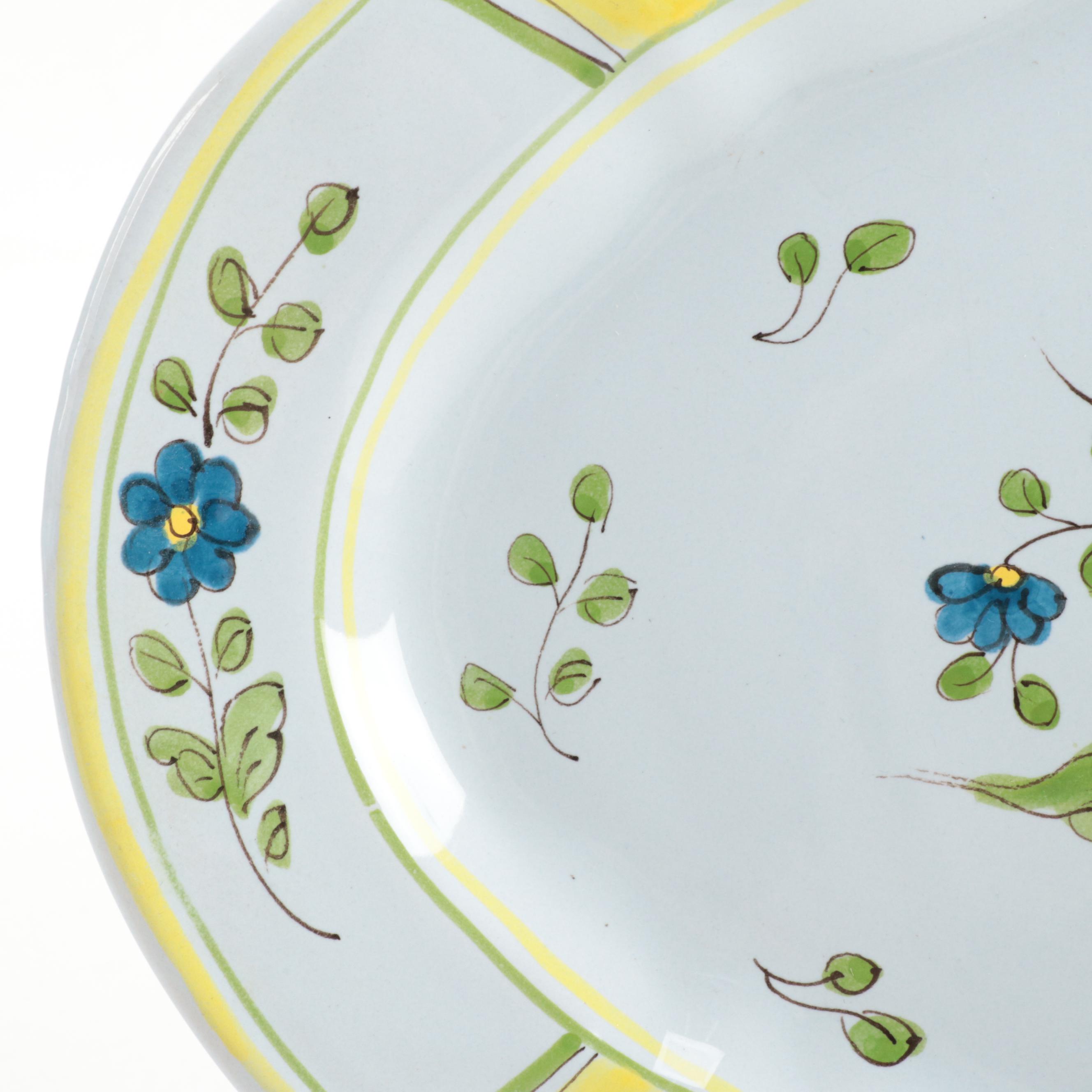 Italian Faïence Platter and Pitcher with Other Ceramic Bowl