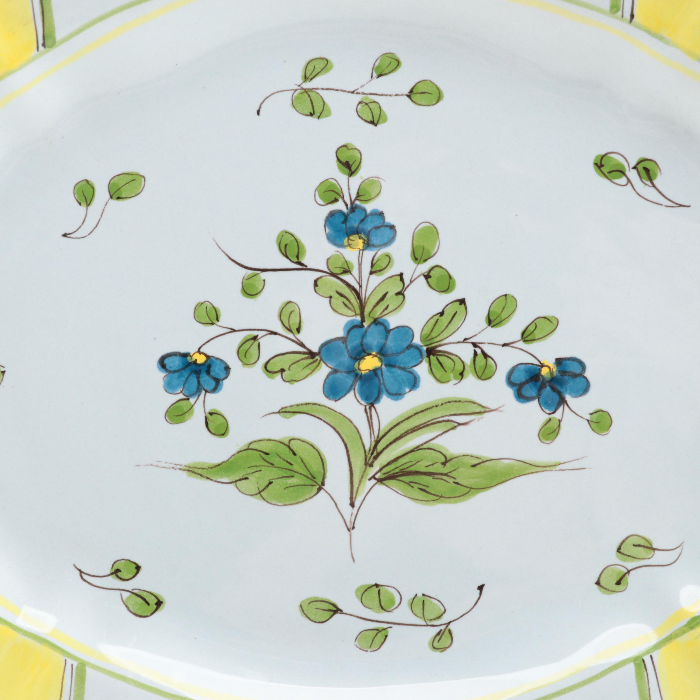 Italian Faïence Platter and Pitcher with Other Ceramic Bowl