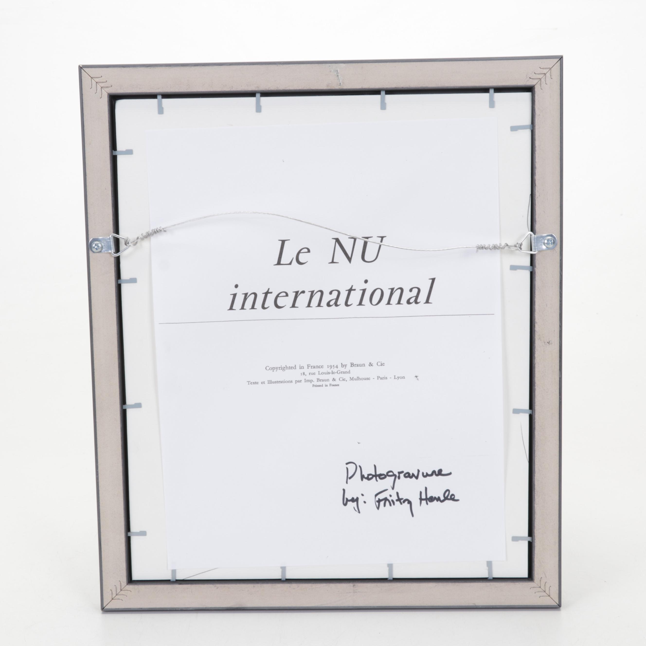 Fritz Henle Rotogravure From "Le Nu International," 1954