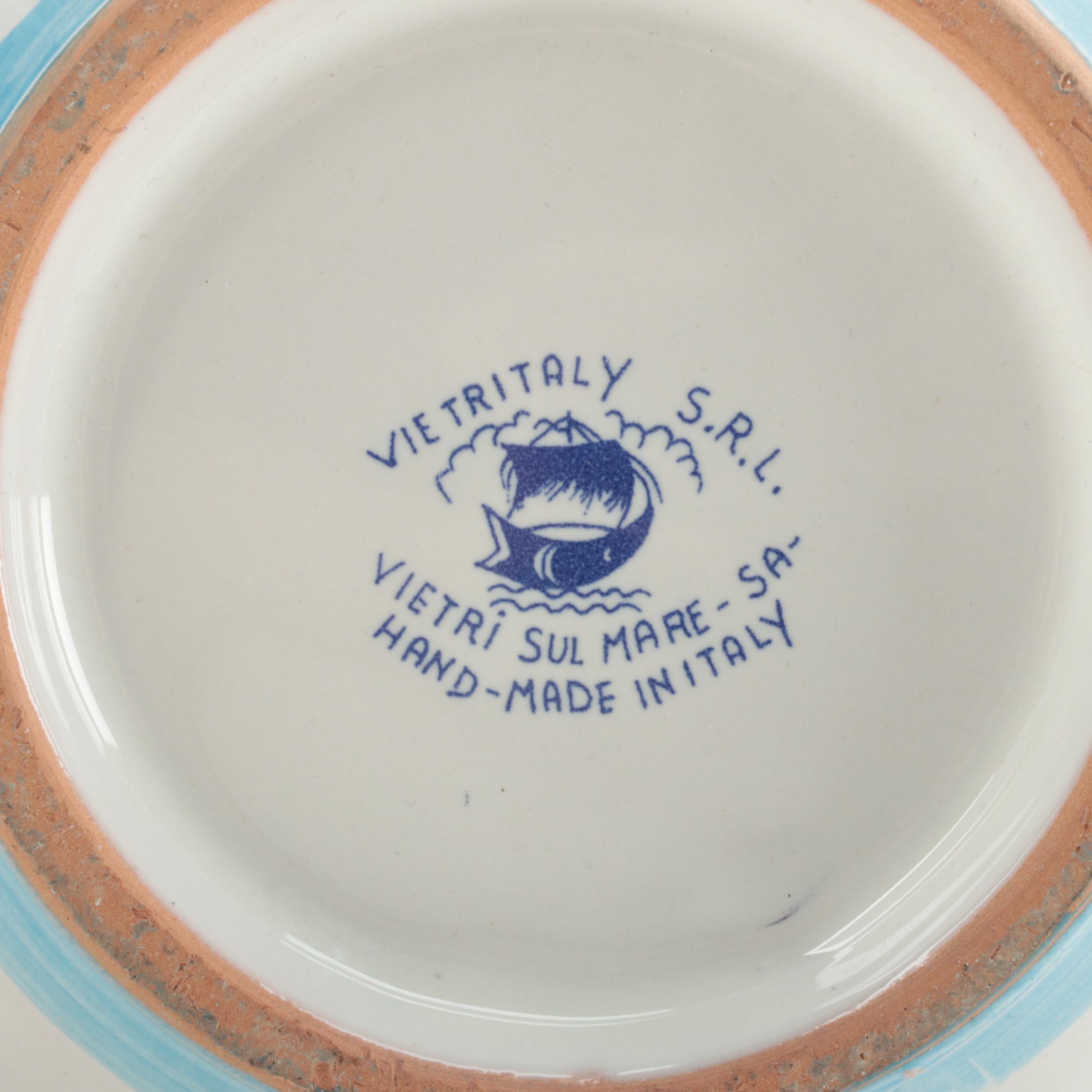 Italian Faïence Platter and Pitcher with Other Ceramic Bowl