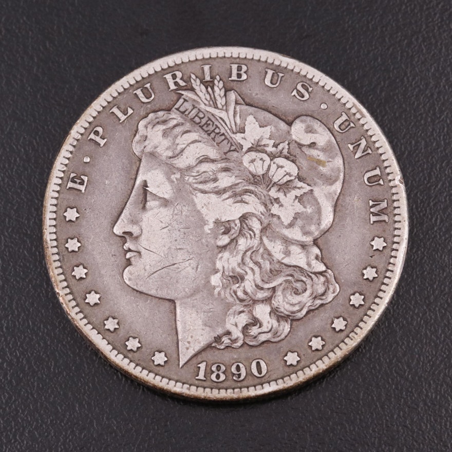 1890-CC Morgan Silver Dollar