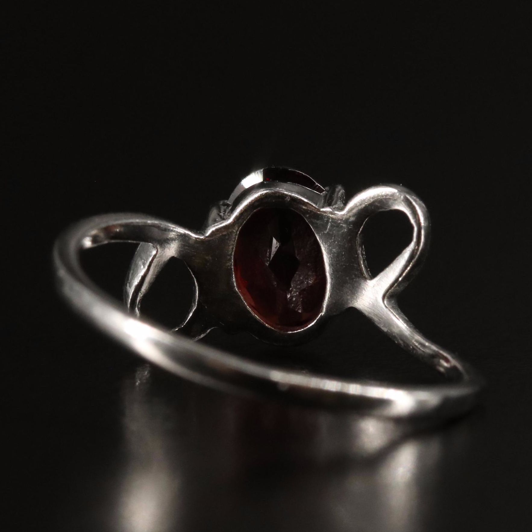 Sterling Garnet Ring