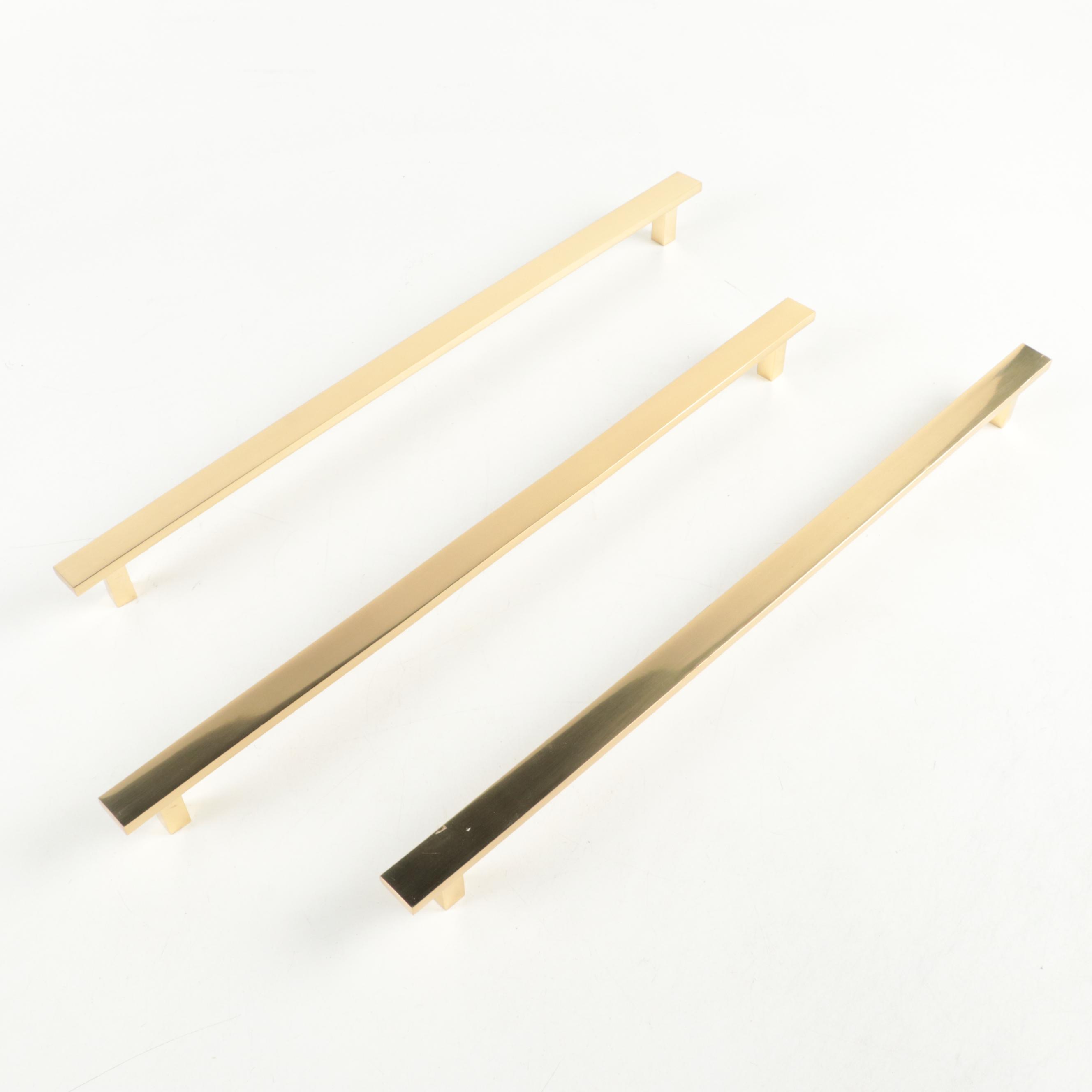 Polished Brass Finish Appliance Pulls